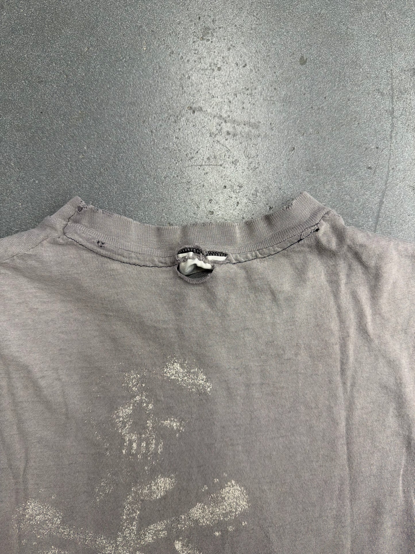 1982 TED NUGENT FADED AND DISTRESSED CUTOFF TEE (HANES TAG)