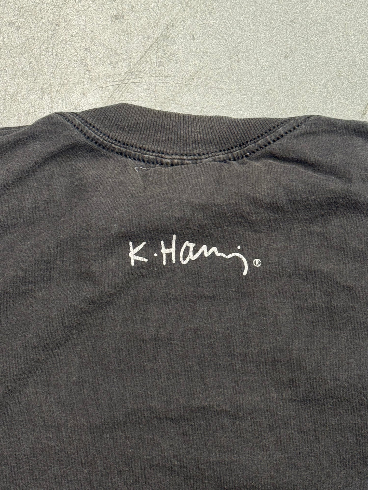 90S KEITH HARING DANCING DOGS TEE (POP SHOP TAG)
