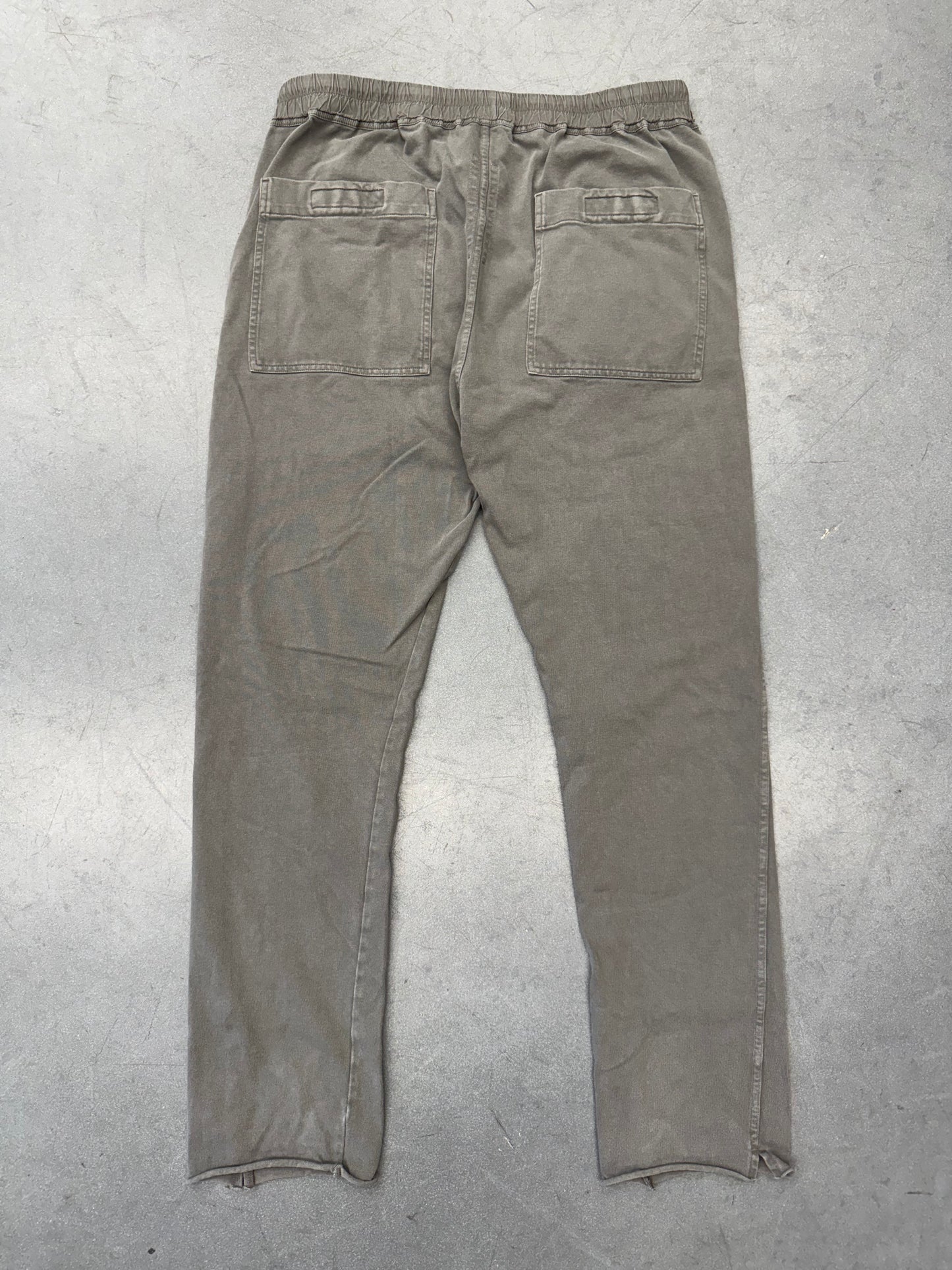 RICK OWENS DRKSHDW BERLIN HUSTLER BLUE COTTON PANTS