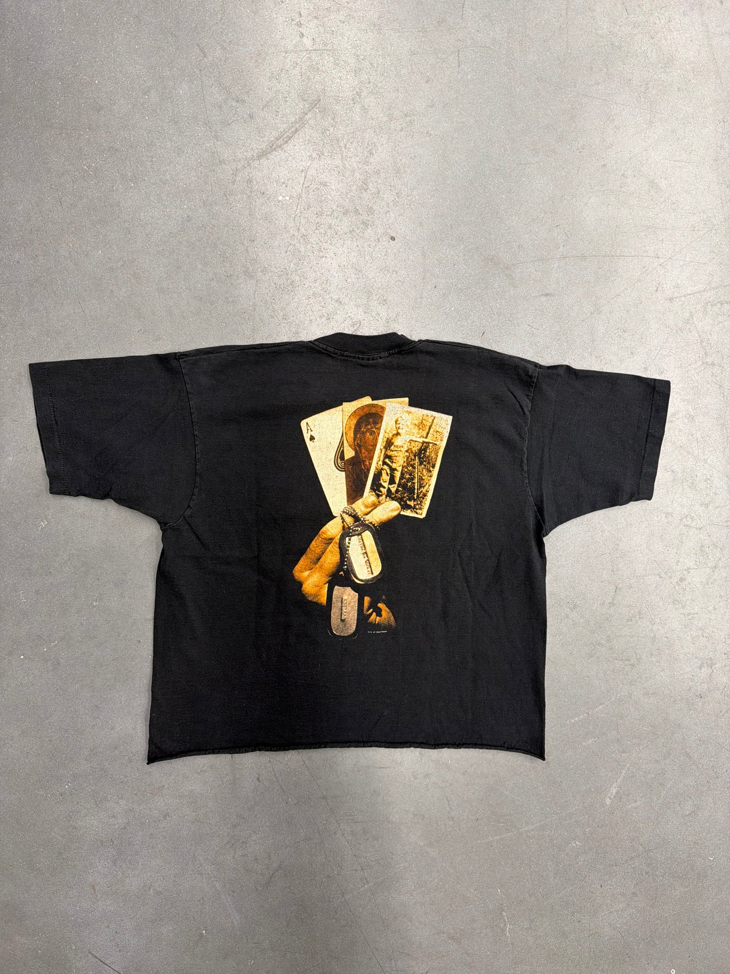 1993 ALICE IN CHAINS ROOSTER DOG TAGS CROPPED TEE (FOTL TAG)