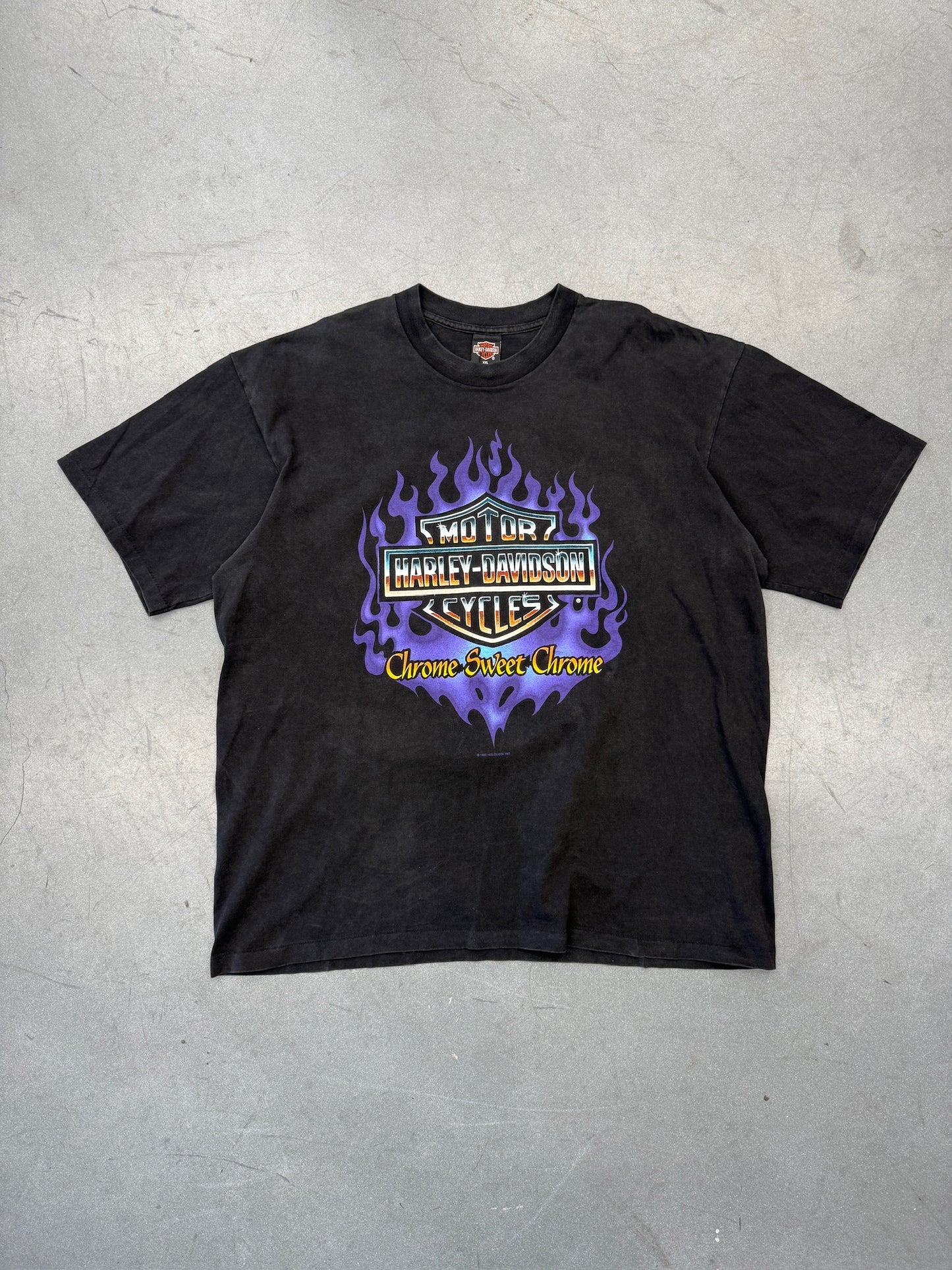 1993 HARLEY DAVIDSON CHROME SWEET CHROME WINSTON- SALEM, NORTH CAROLINA TEE (HARLEY TAG)