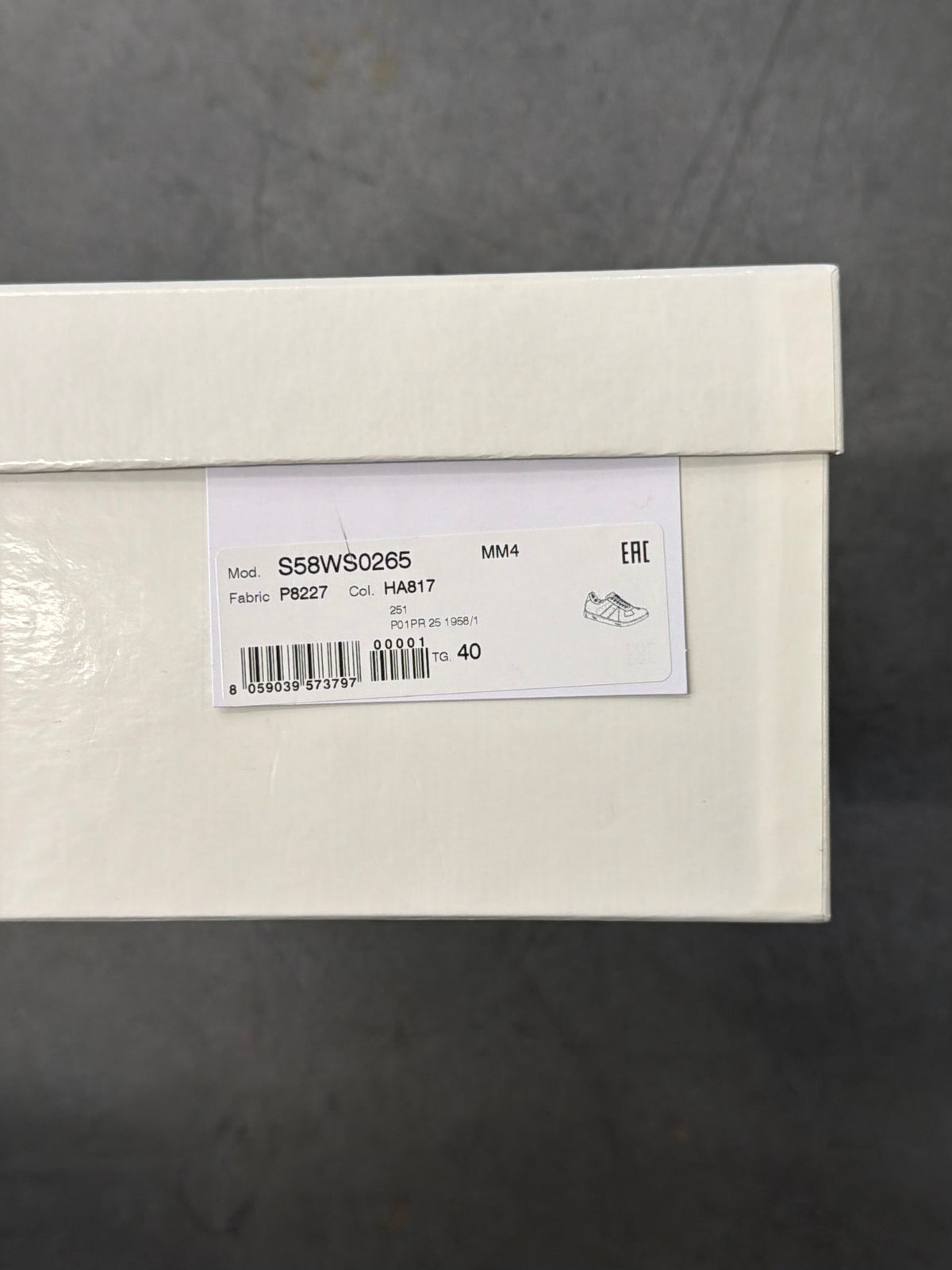MAISON MARGIELA REPLICA LEATHER SNEAKERS - SAFARI SHADE