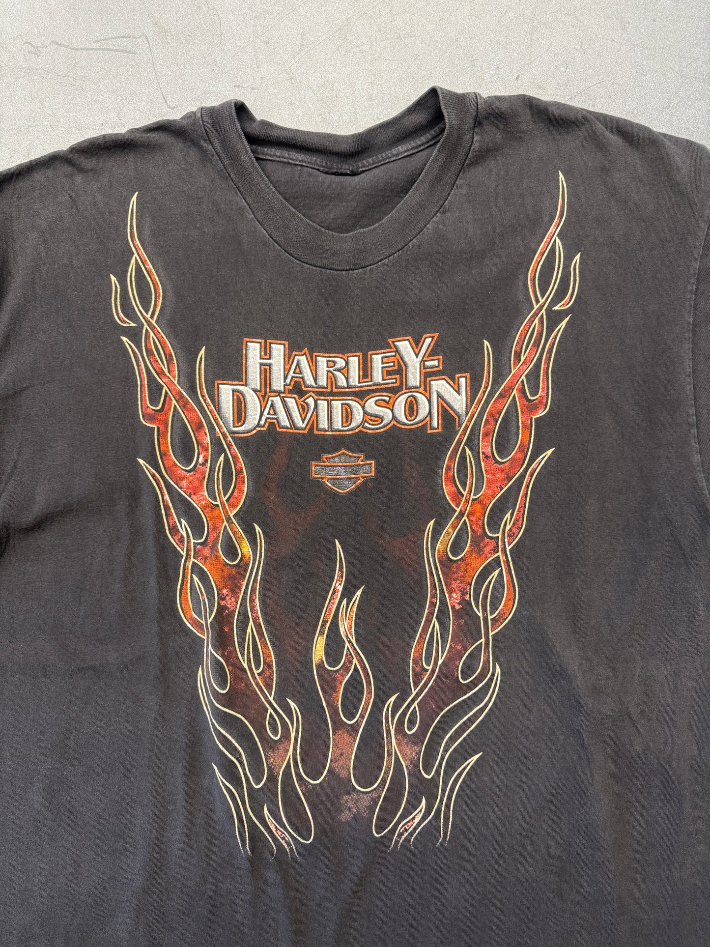 1998 HARLEY-DAVIDSON ROAD & TRACK MERIDIAN, MS FLAMES TEE