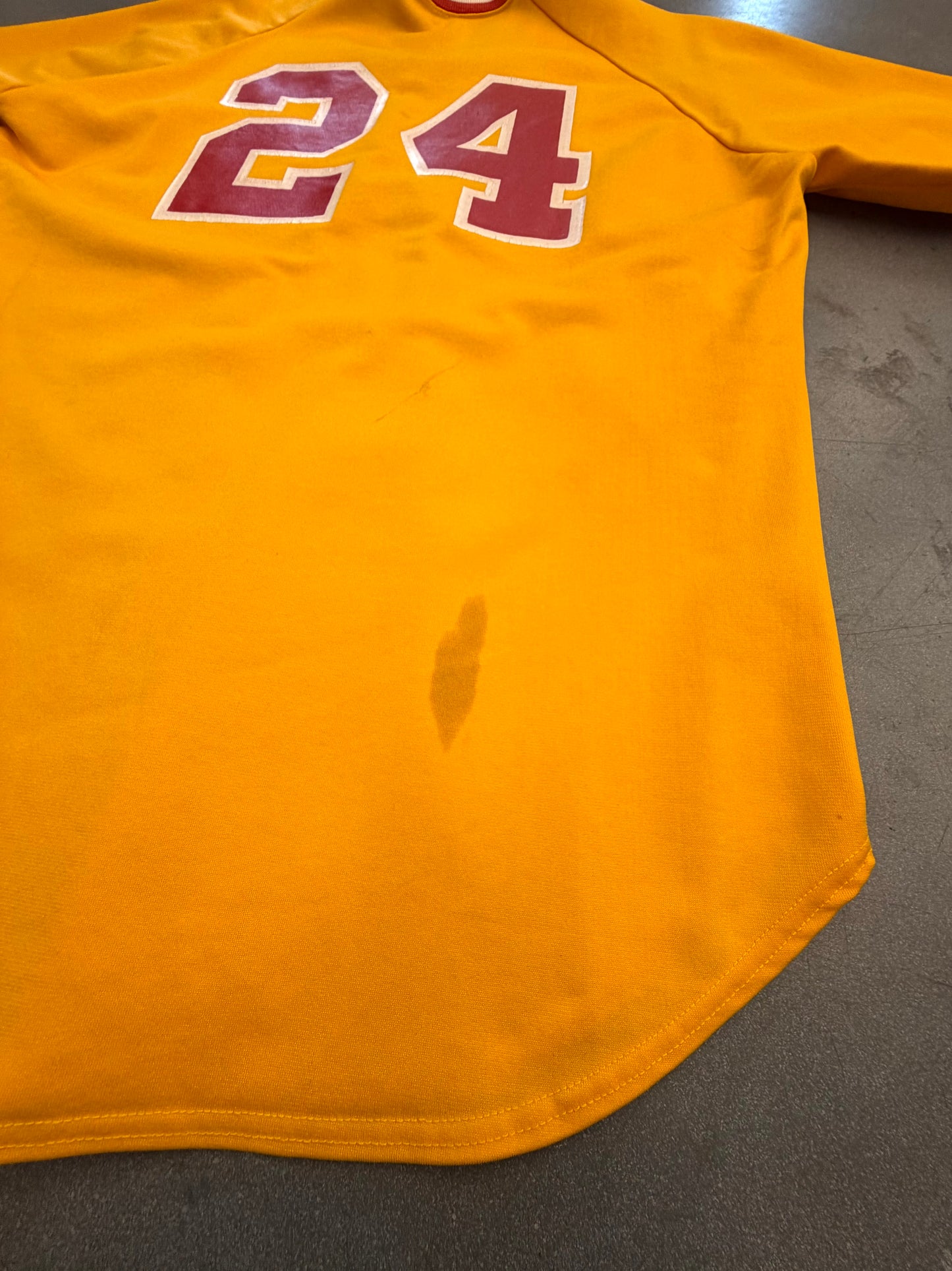 80S DEERFIELD RUSSELL ATHLETIC BASEBALL JERSEY V NECK