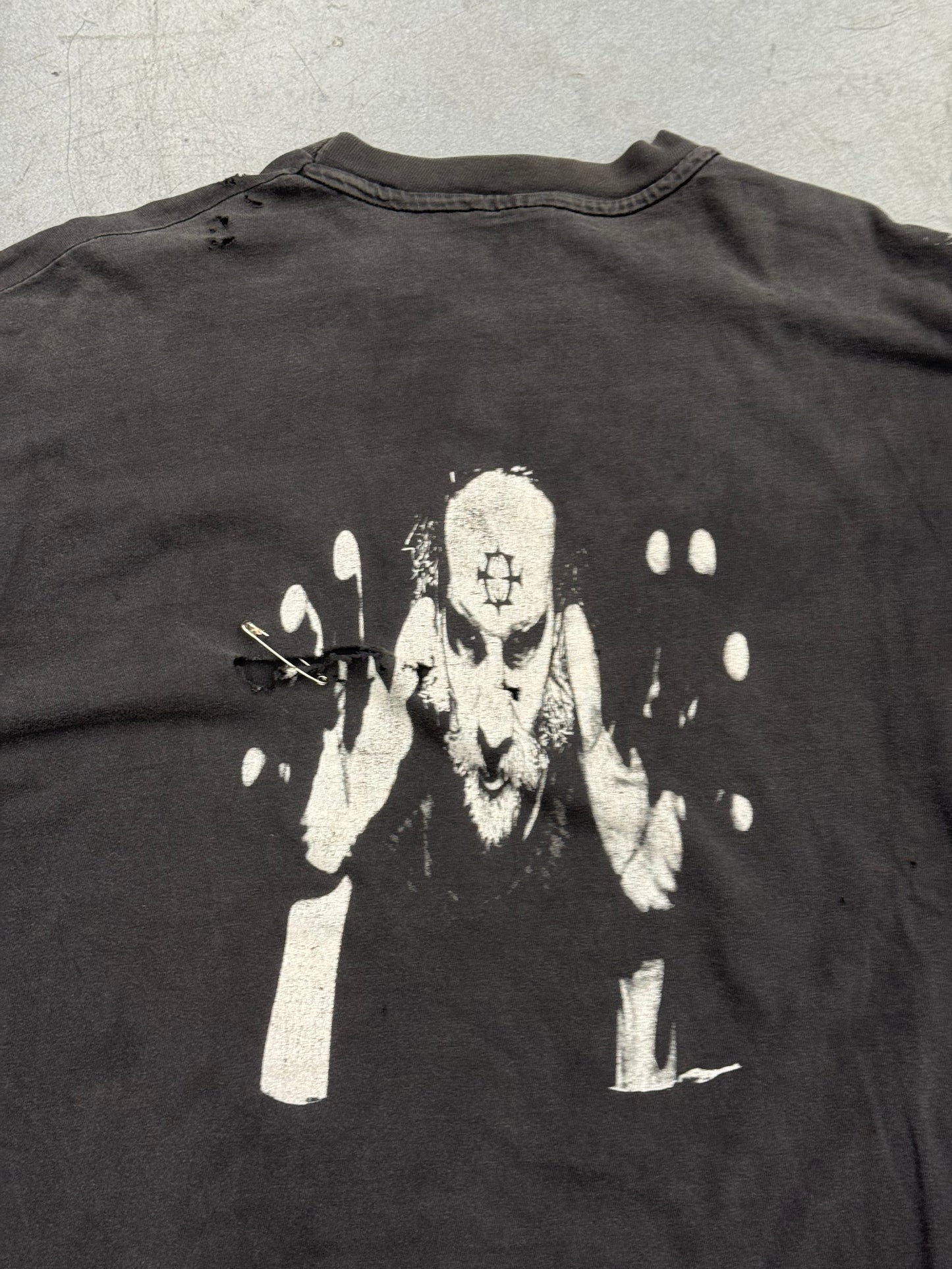 90S I MOTHER EARTH LS BAND TEE (HANES BEEFY TAG)