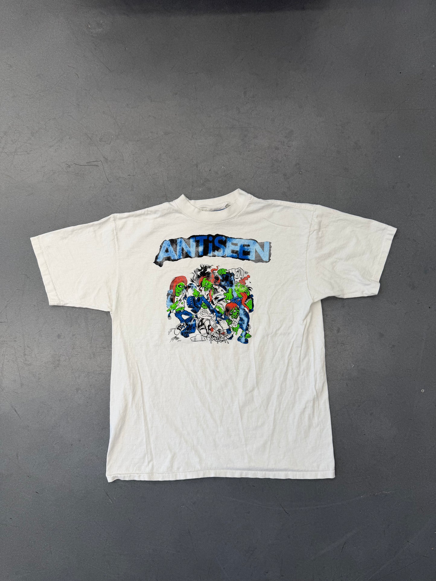 90'S ANTISEEN RAVE FUCK THAT WEAK SHIT BAND TEE (ALL SPORT TAG)