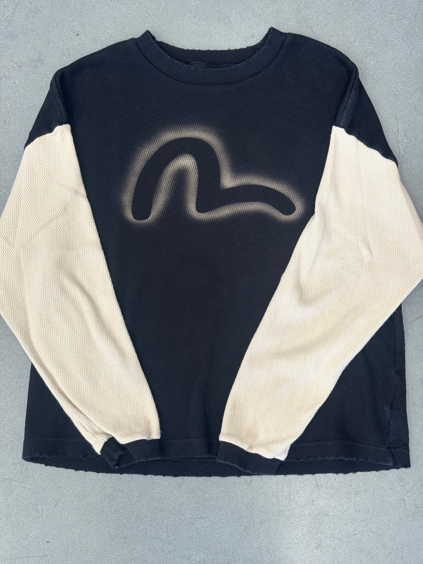VINTAGE EVISU AIRBRUSH LOGO THERMAL
