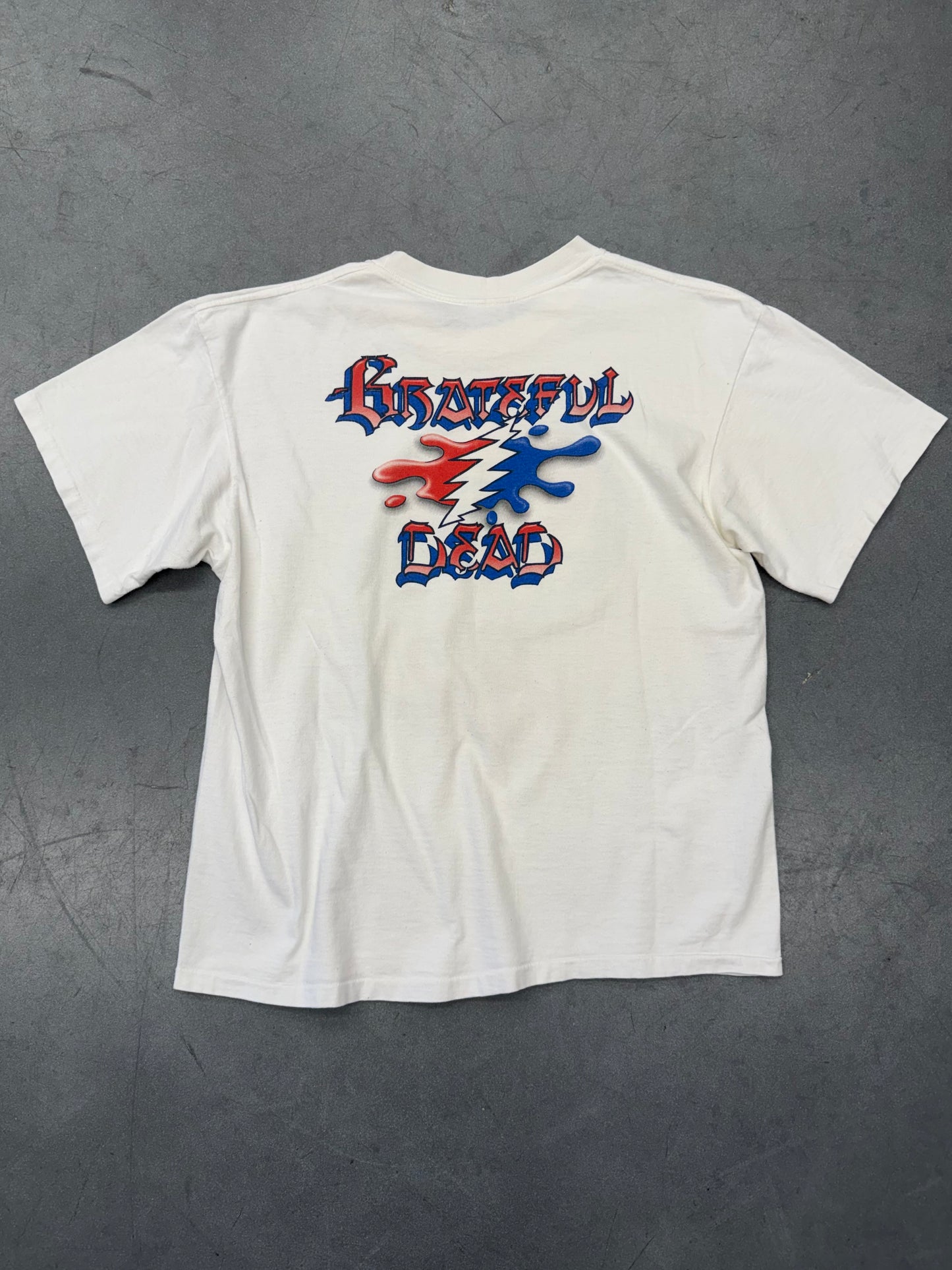 1994 GRATEFUL DEAD BUZZ PARKER MELT YOUR FACE TEE (JENSEN ACTIVEWEAR TAG)