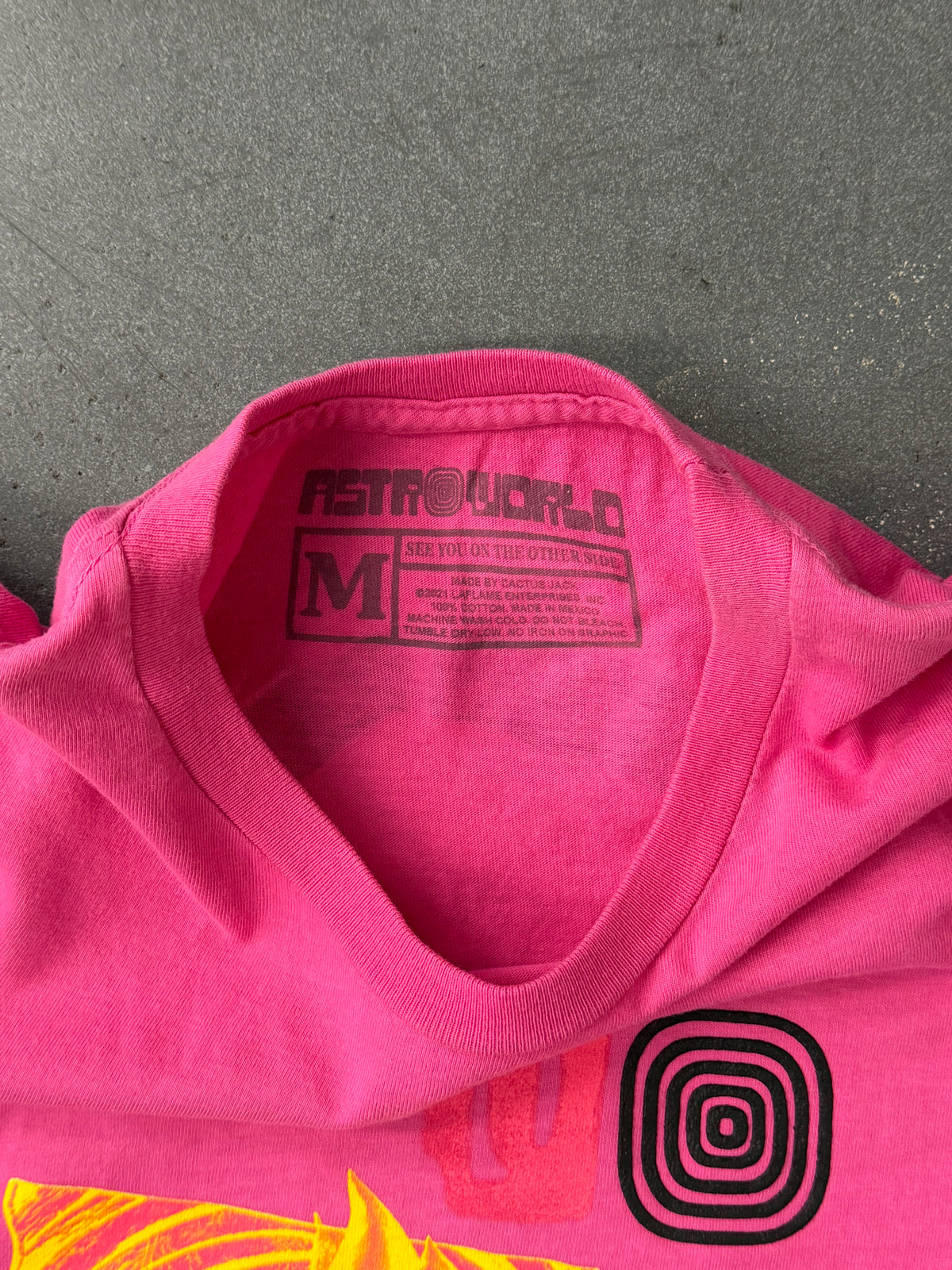 2021 TRAVIS SCOTT ASTROWORLD FEST TEE - PINK