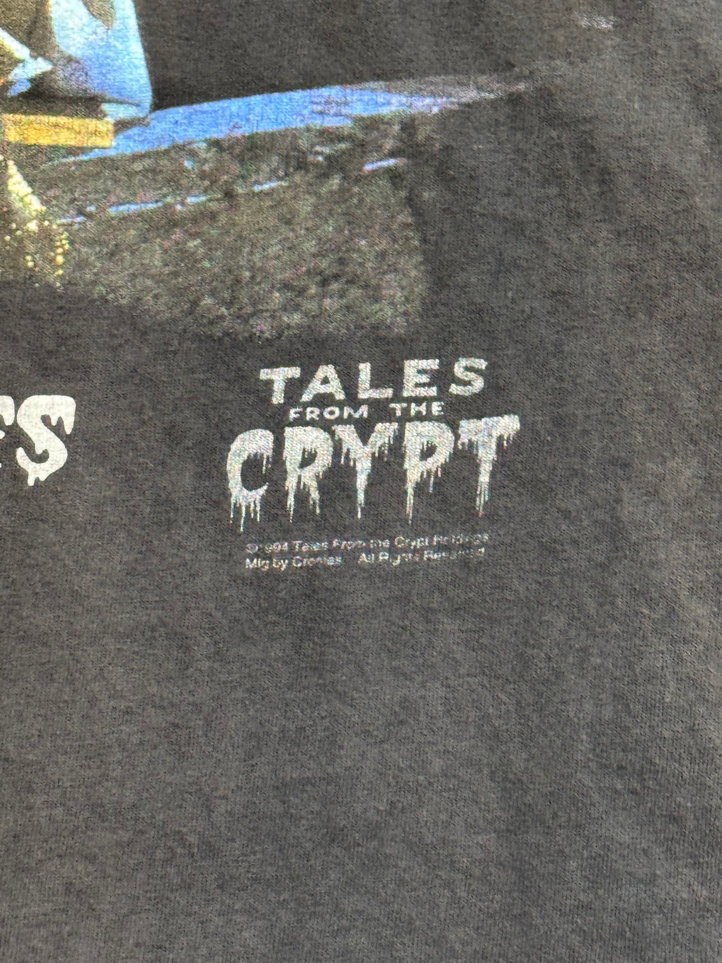 1994 TALES OF THE CRYPT THE KING LIVES TEE (FL ROBINSON TAG)