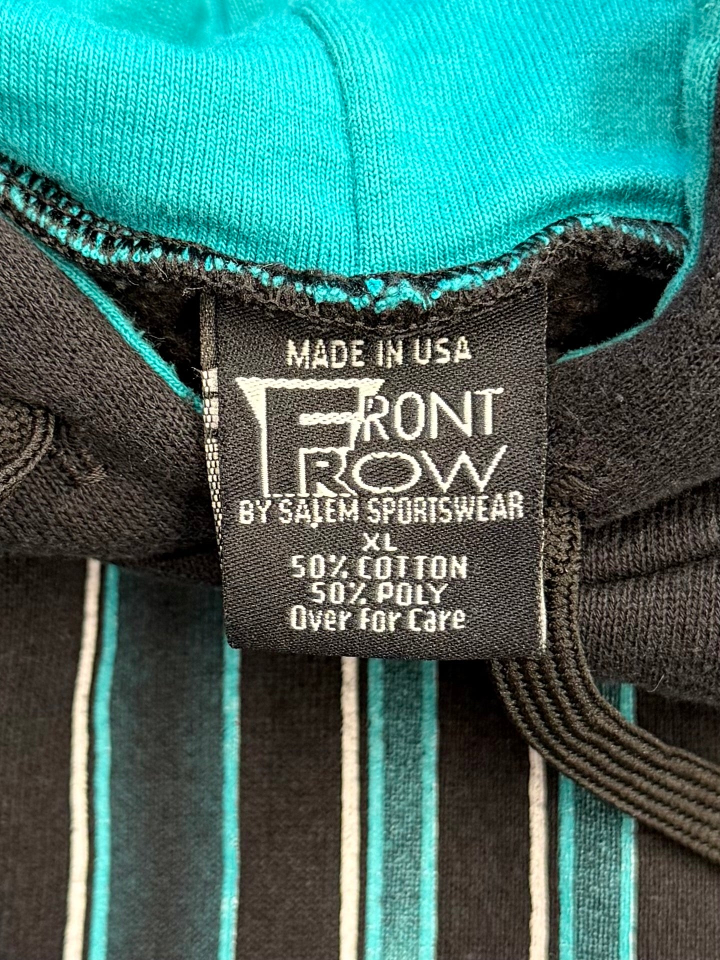 1991 SALEM MIAMI DOLPHINS HELMET SPELLOUT HOODIE (FRONT ROW TAG)