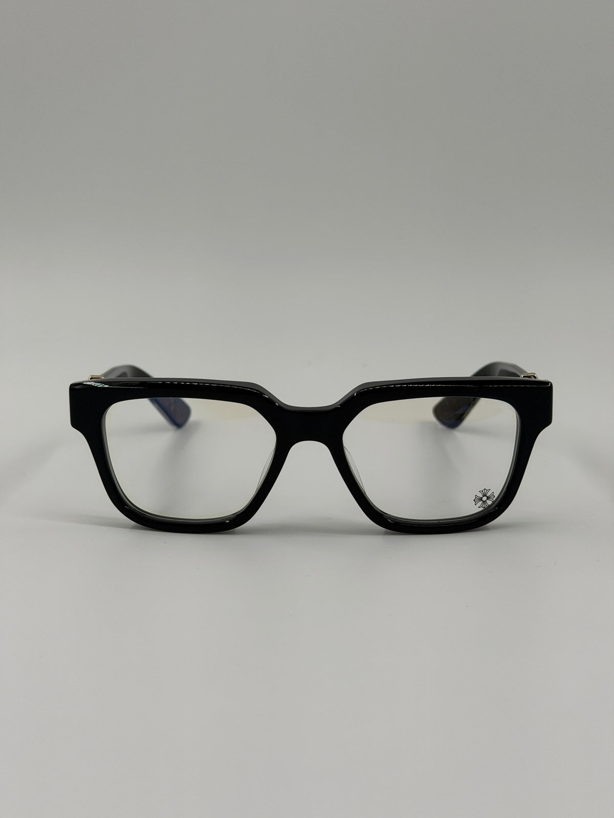 CHROME HEARTS VAGILLIONAIRE II EYEGLASSES - BLACK/GOLD