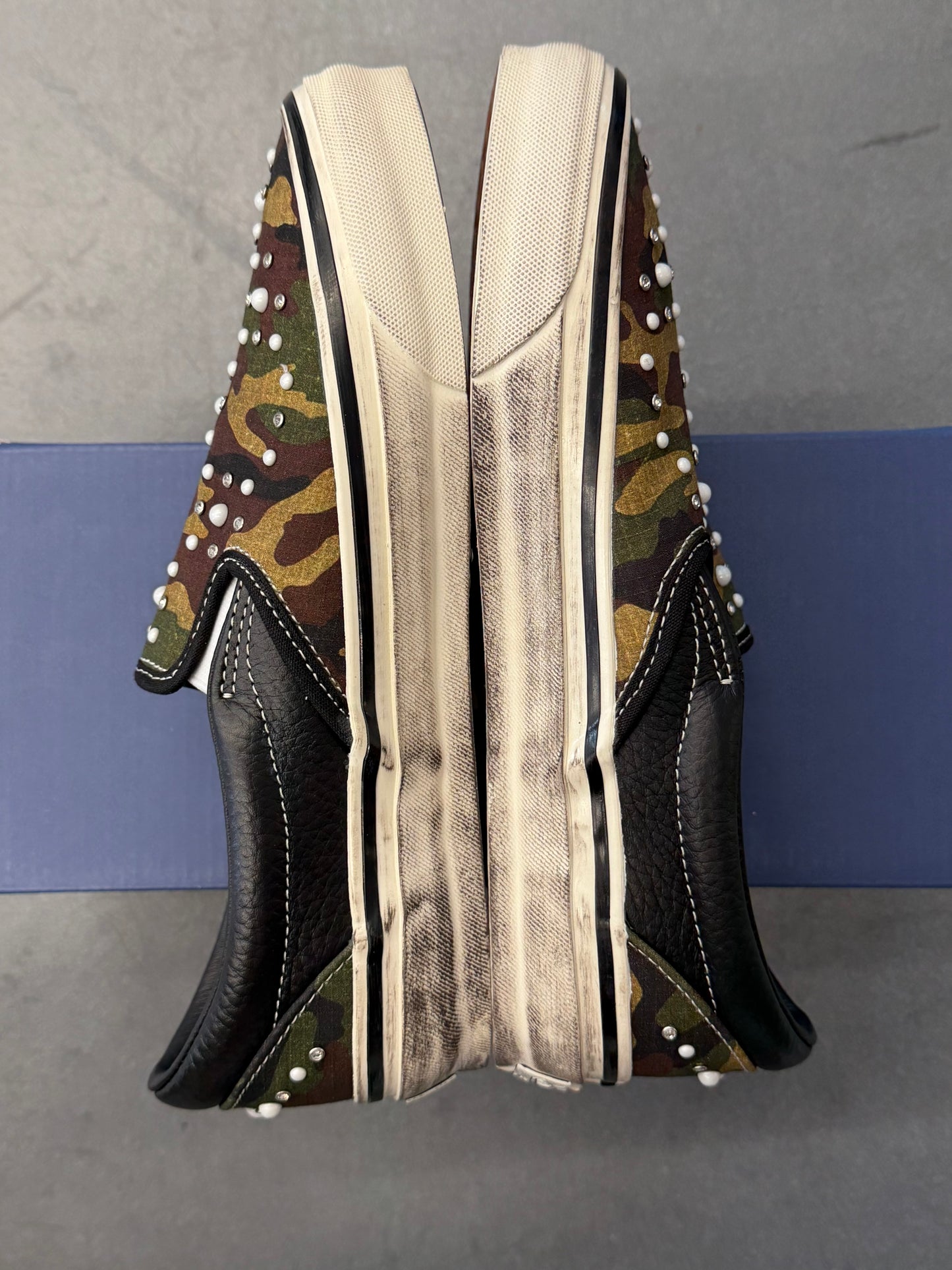 2026 VANS LX CLASSIC SLIP-ON 98 PEARLIZED PACK - CAMO BLACK (W/ BOX)