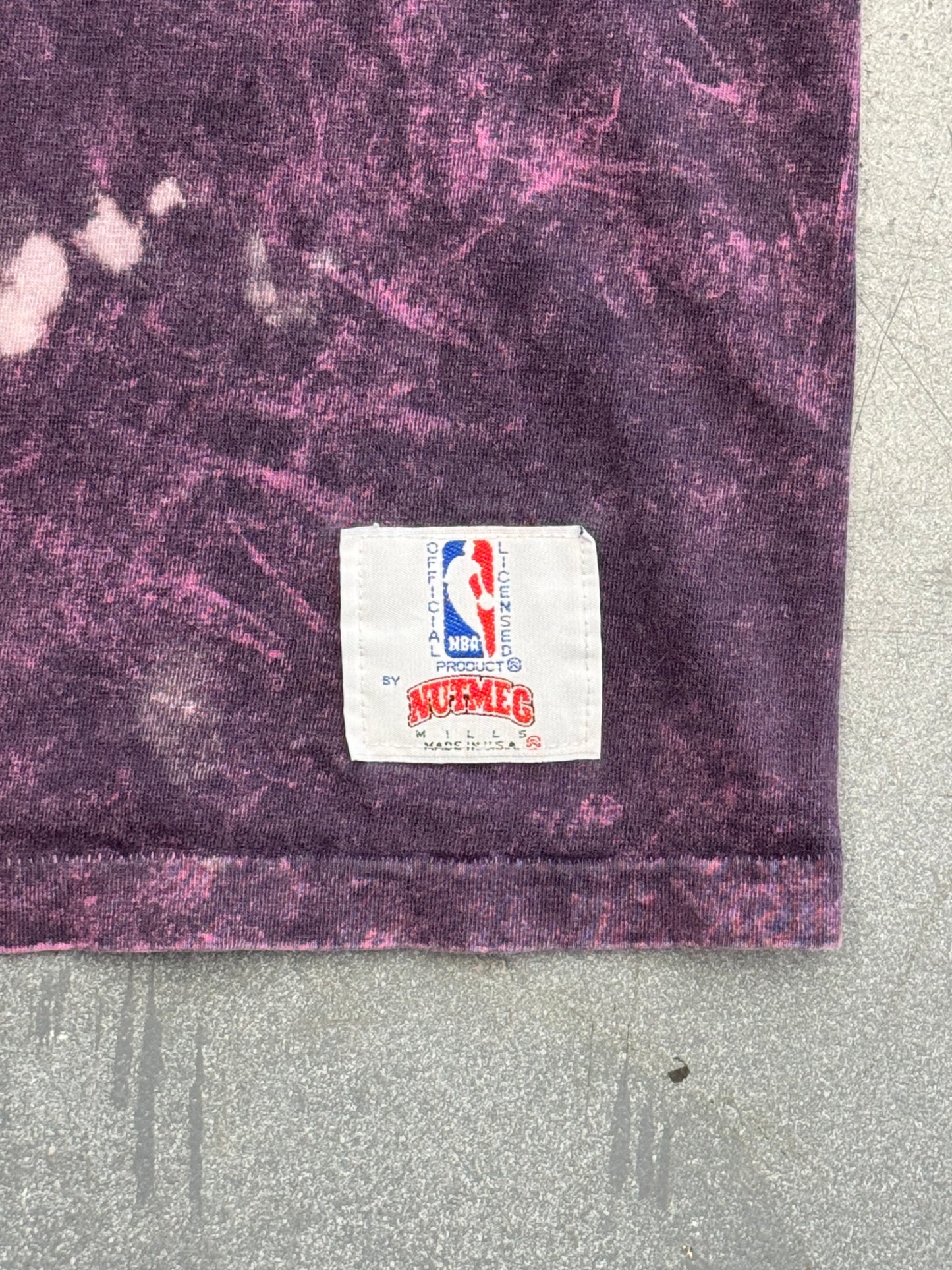 90S MIAMI HEAT PURPLE FADED TEE (NUTMEG TAG)