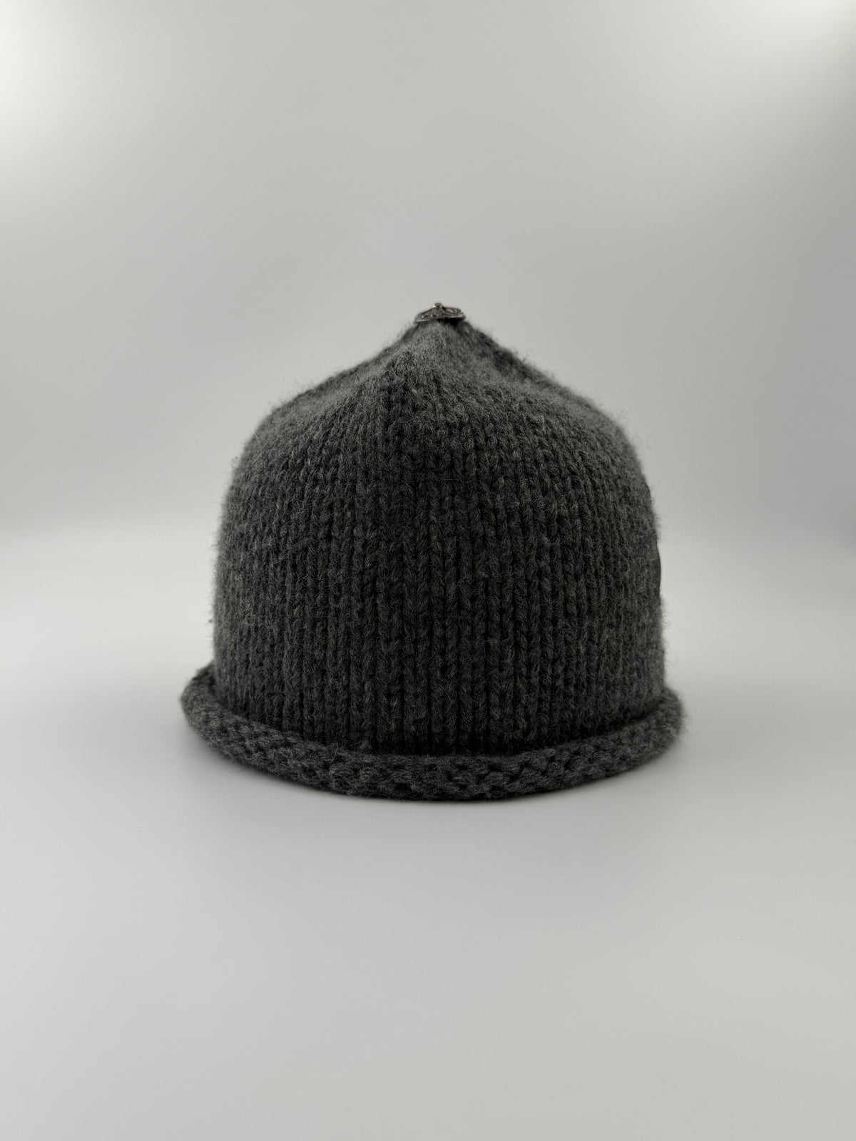 CHROME HEARTS CASHMERE LEATHER CROSS PATCH BEANIE
