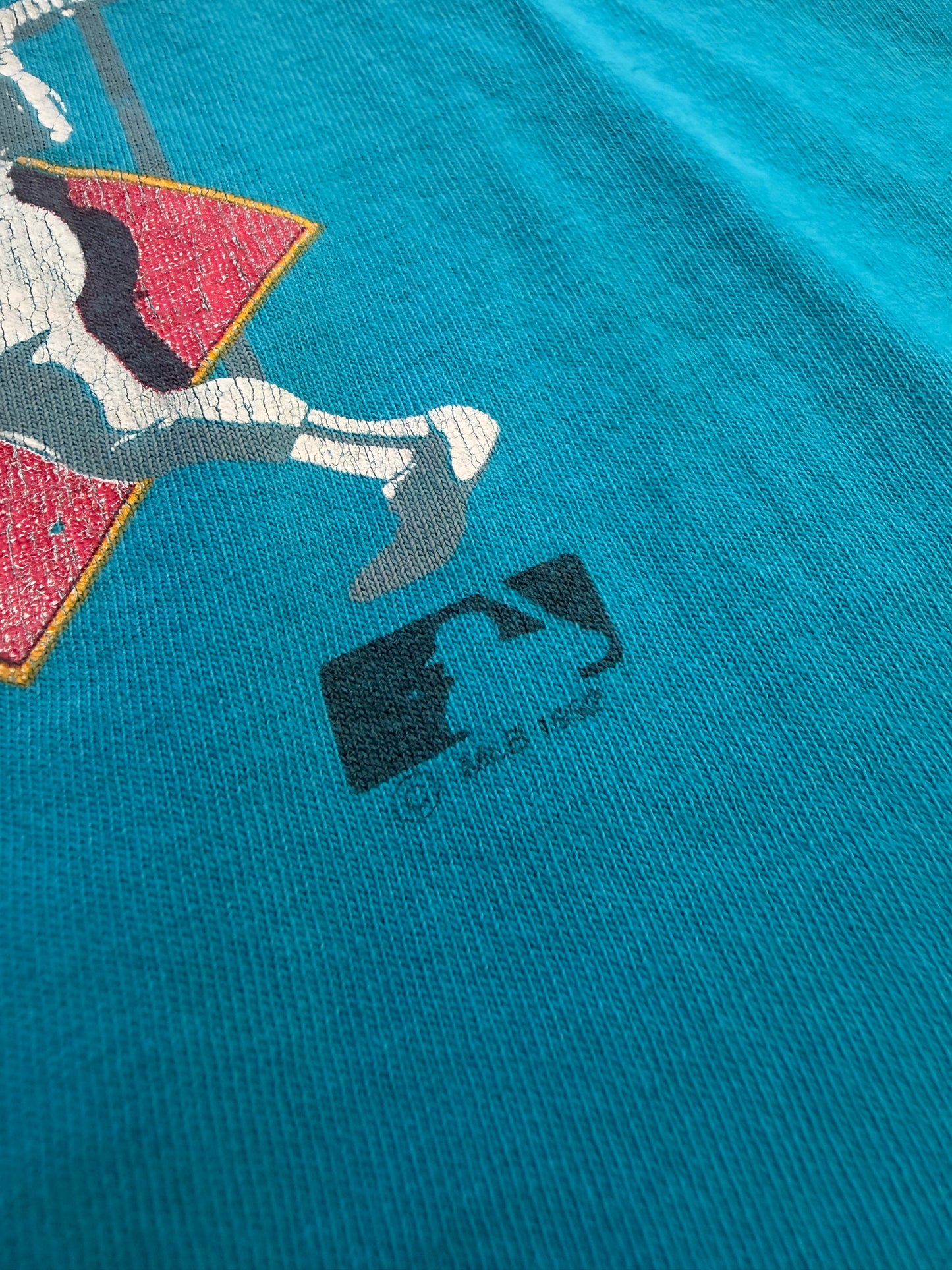 1992 FLORIDA MARLINS SALEM SPORTSWEAR WRAP AROUND TEE (SALEM TAG)