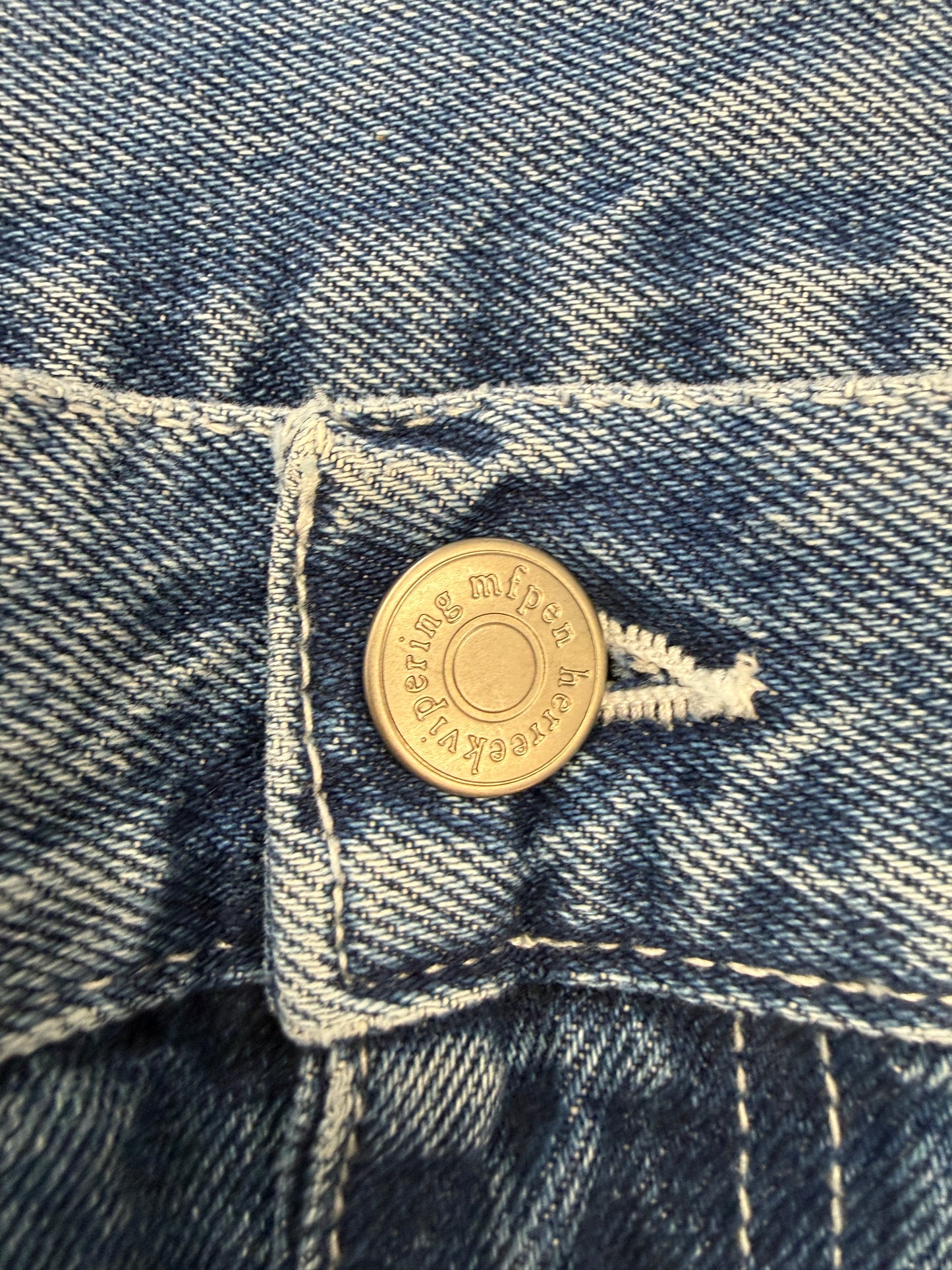MFPEN REGULAR STRAIGHT JEANS - WASHED BLUE (XL) (NWT)