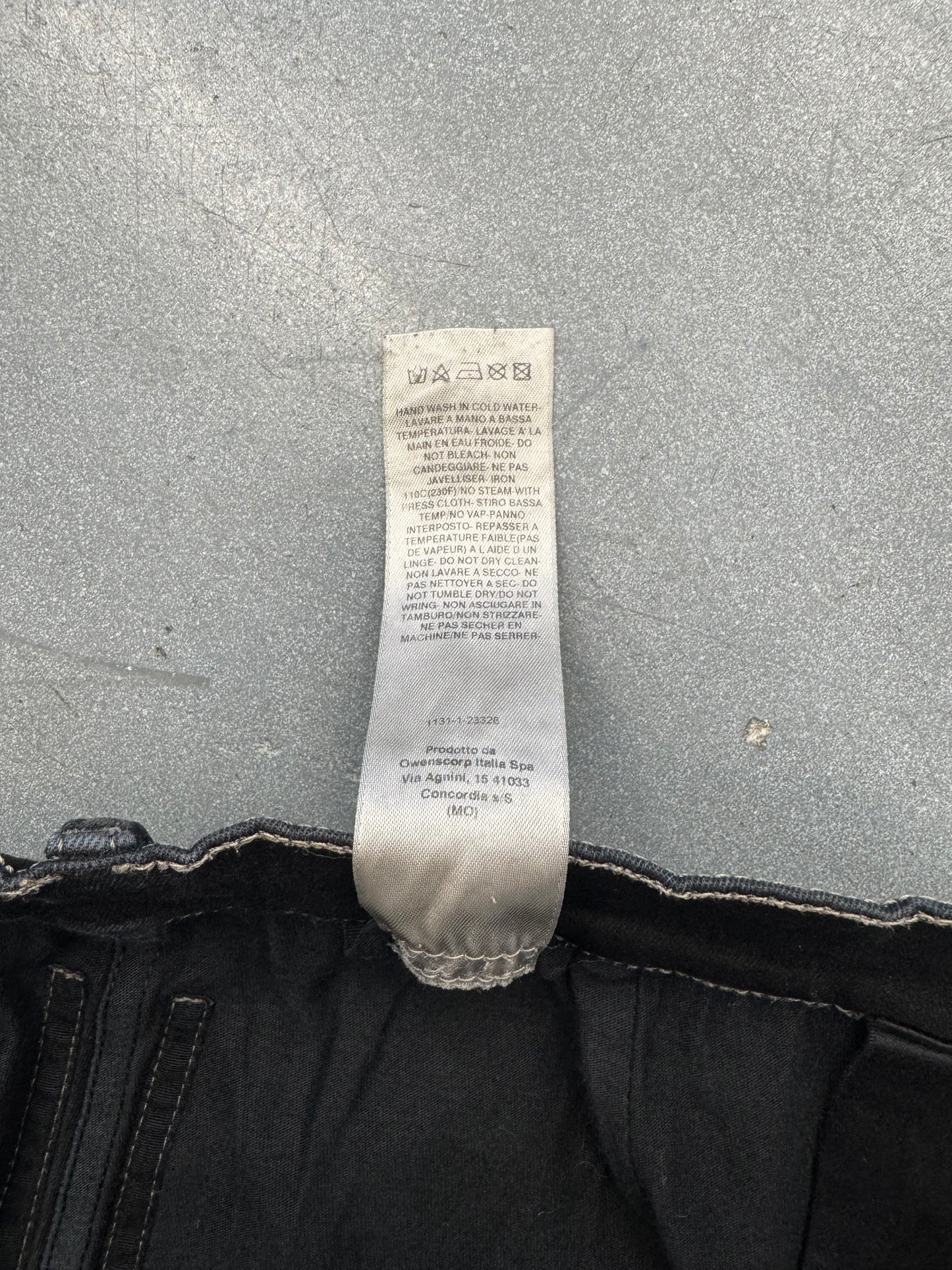 RICK OWENS DRKSHDW SLASHED TYRONE DENIM CUT TO SHORTS