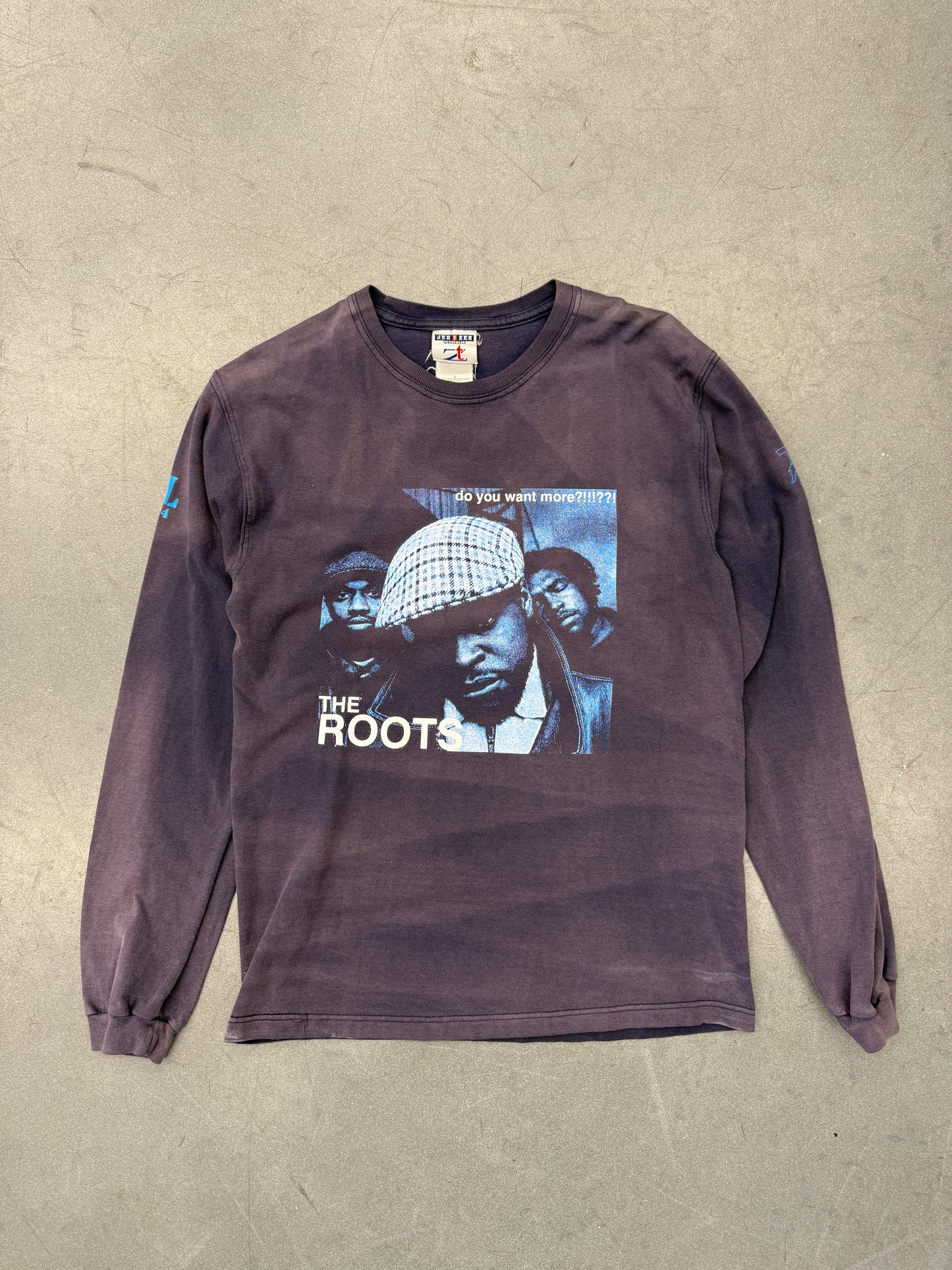 2003 THE ROOTS "DO YOU WANT MORE?" LS TEE (JERZEES TAG)