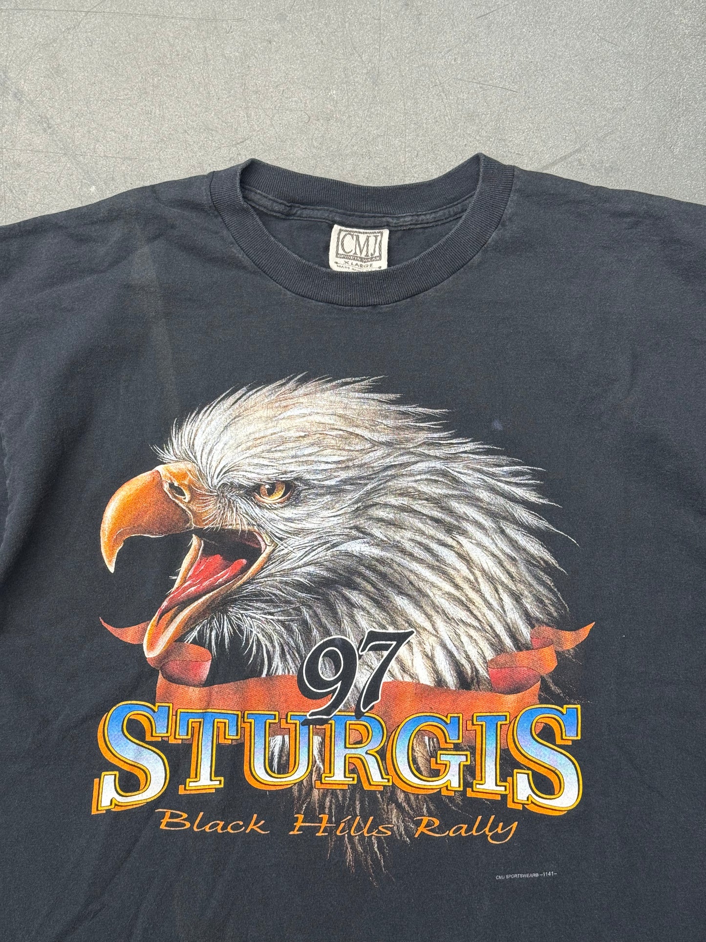 1997 STURGIS BLACK HILLS RALLY EAGLE TEE (CMJ TAG)