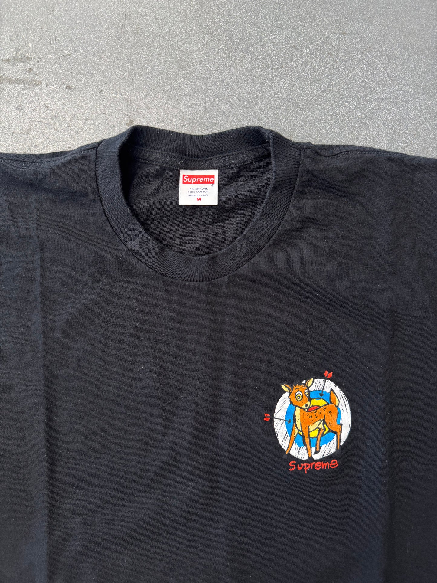 SS22 SUPREME DEER TEE - BLACK