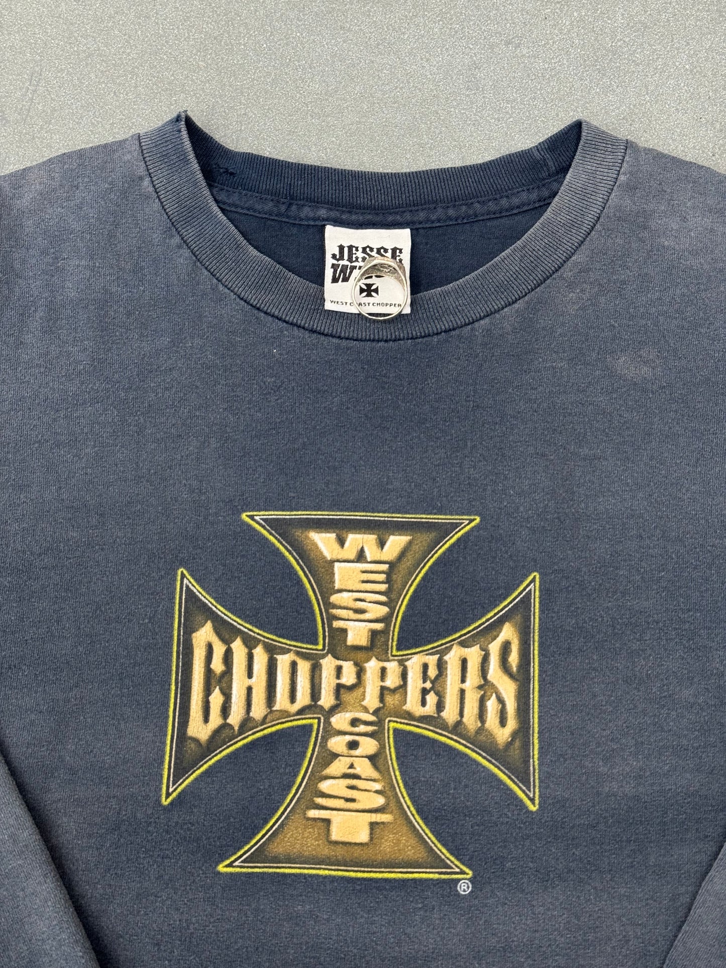 90'S WEST COAST CHOPPERS LONG BEACH, CA LS TEE (PULLED TAG)