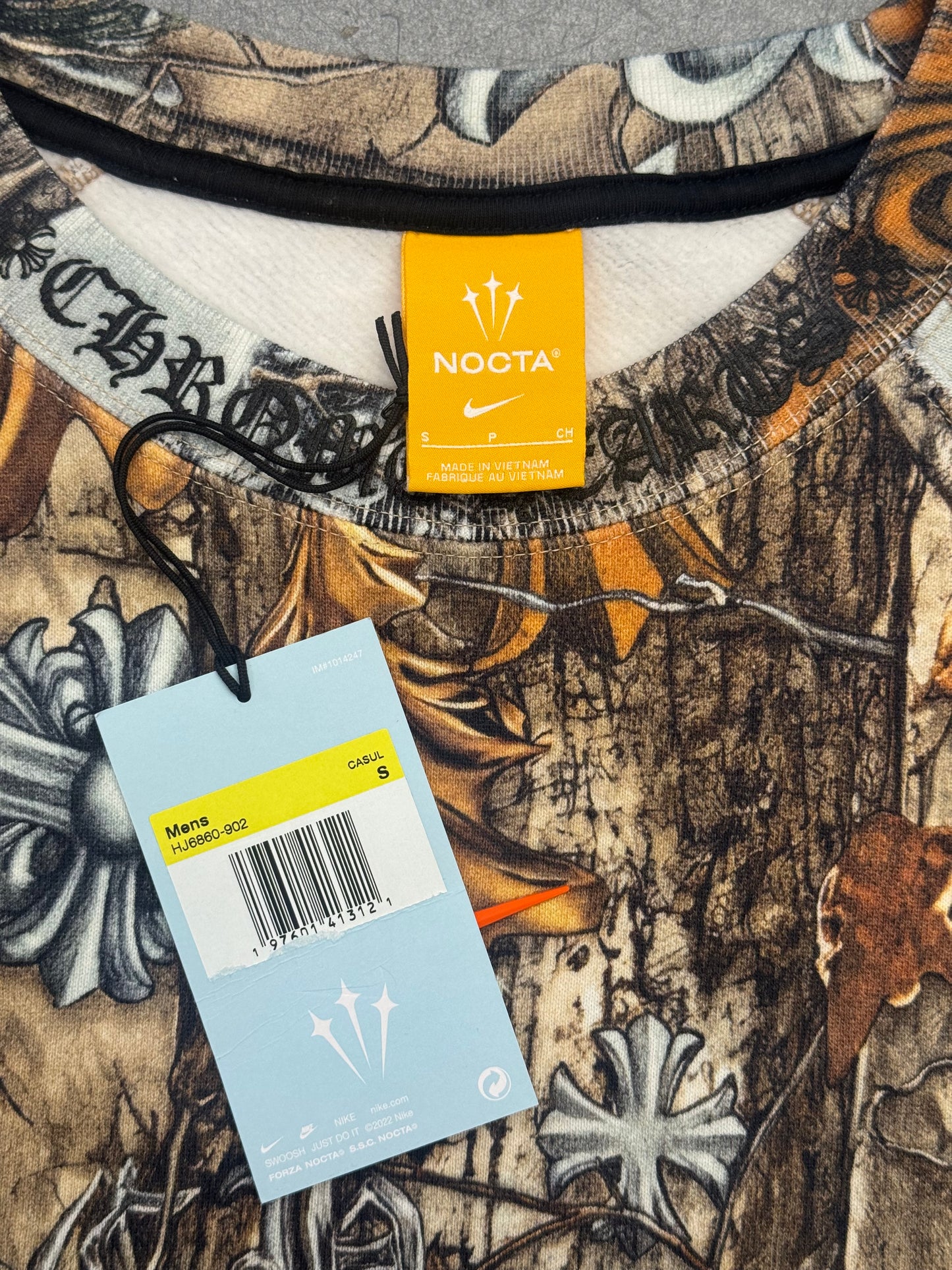 CHROME HEARTS X NOCTA REAL TREE CAMO CREWNECK