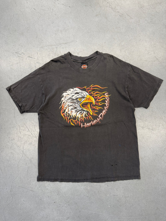 1999 HARLEY DAVIDSON TEMECULA, CALIFORNIA BURNING EAGLE TEE (HARLEY TAG)