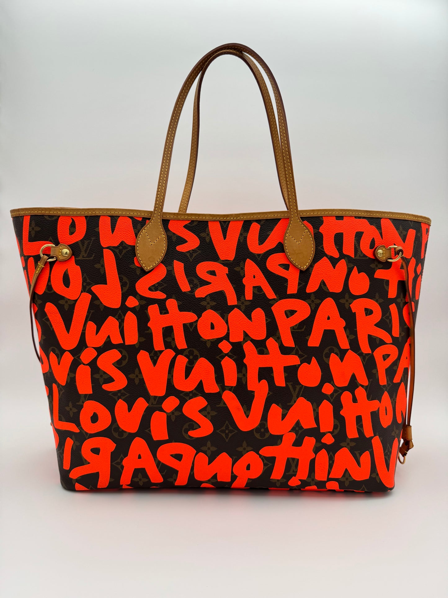 2009 LOUIS VUITTON NEVERFULL GM TOTE BAG GRAFFITI MONOGRAM BY STEVEN SPOUSE
