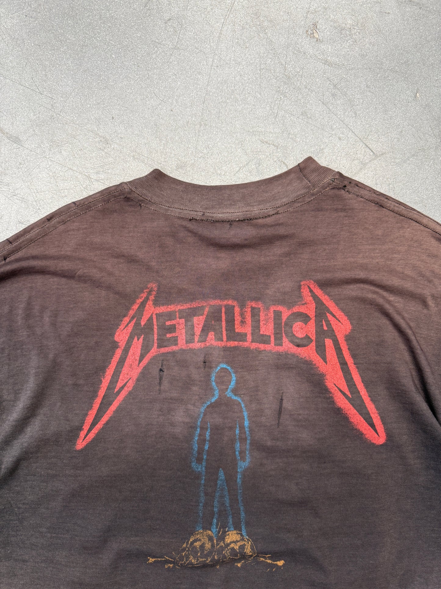 90S METALLICA WHEREVER I MAY ROAM BOOTLEG 4 FACES TEE (FADED TAG)