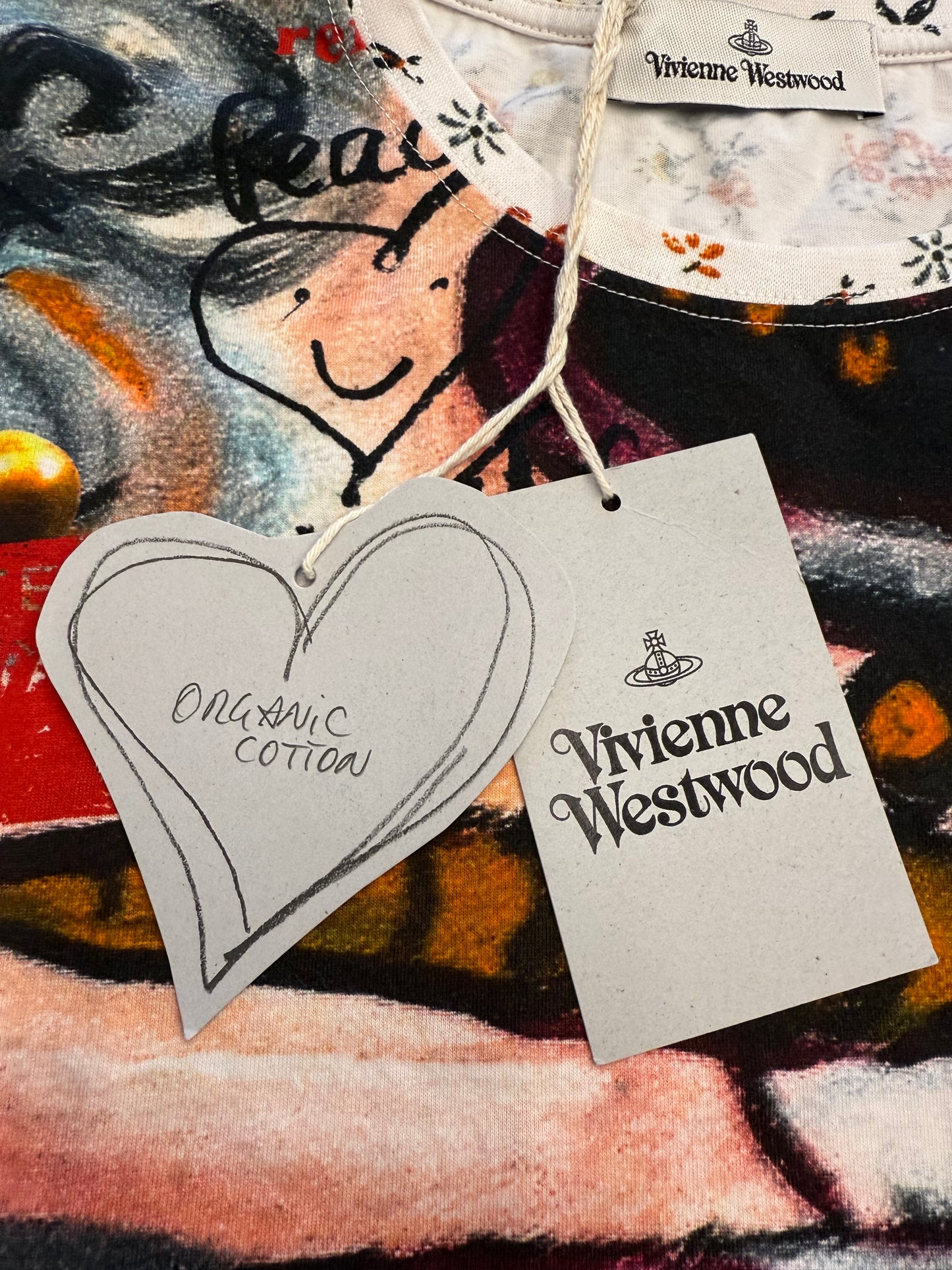 VIVIENNE WESTWOOD MULTICOLOR SNOWMAN OVERSIZED T-SHIRT