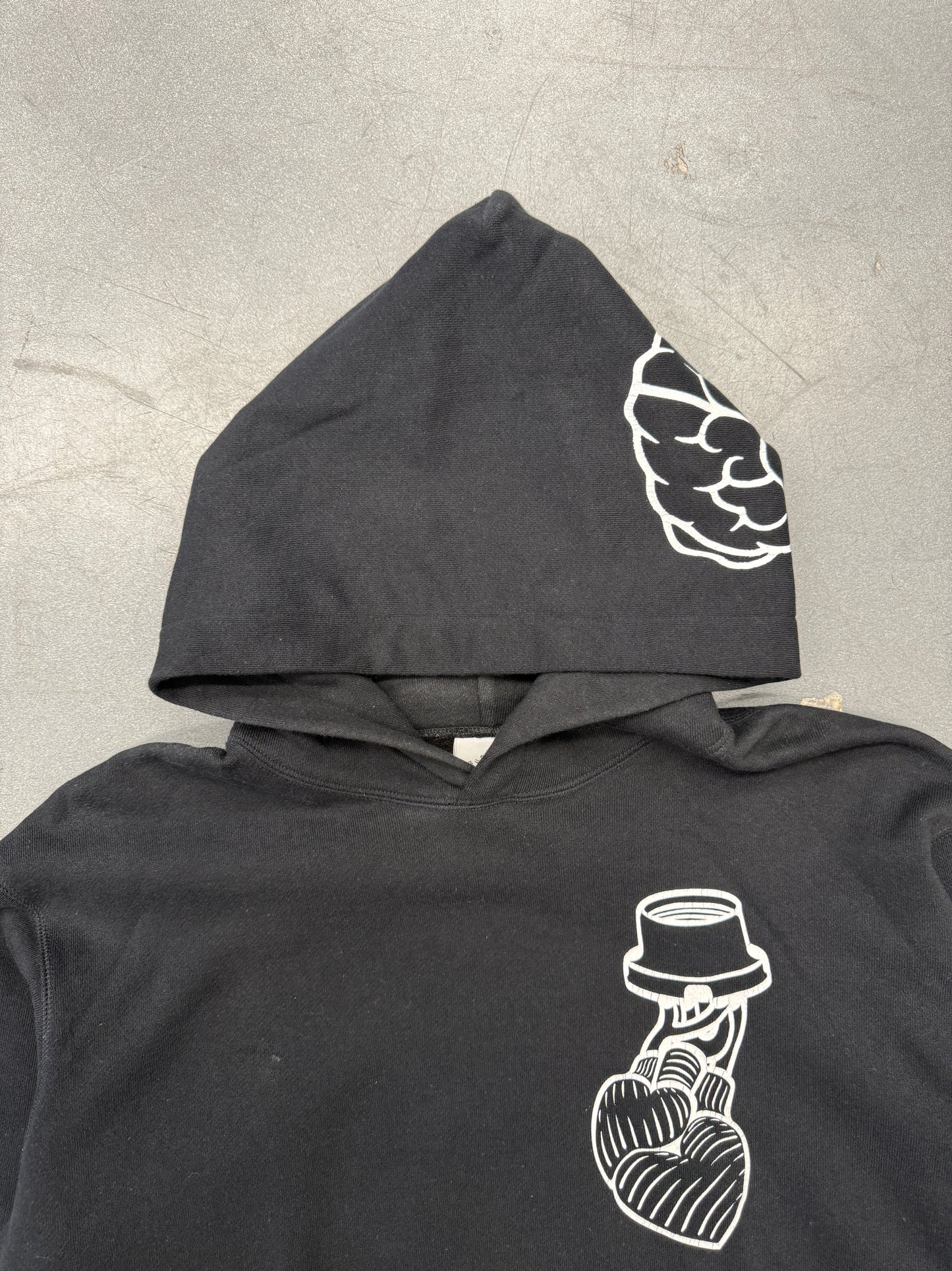 VINTAGE N.E.R.D. BILLIONAIRE BOYS CLUB HEART AND BRAIN PULLOVER HOODIE