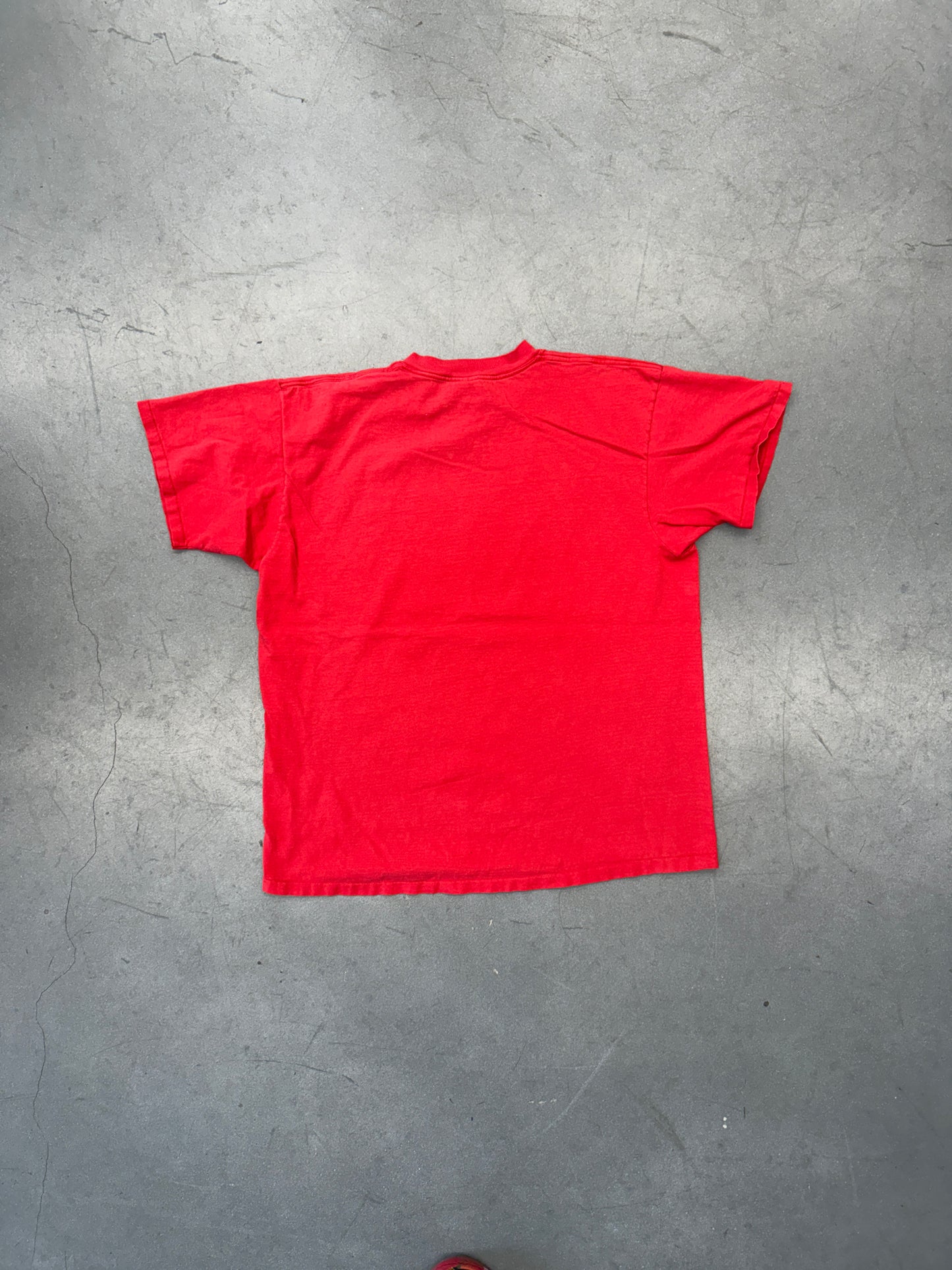 90S RADIOHEAD KID A MODIFIED BEAR TEE (GALT SAND TAG)
