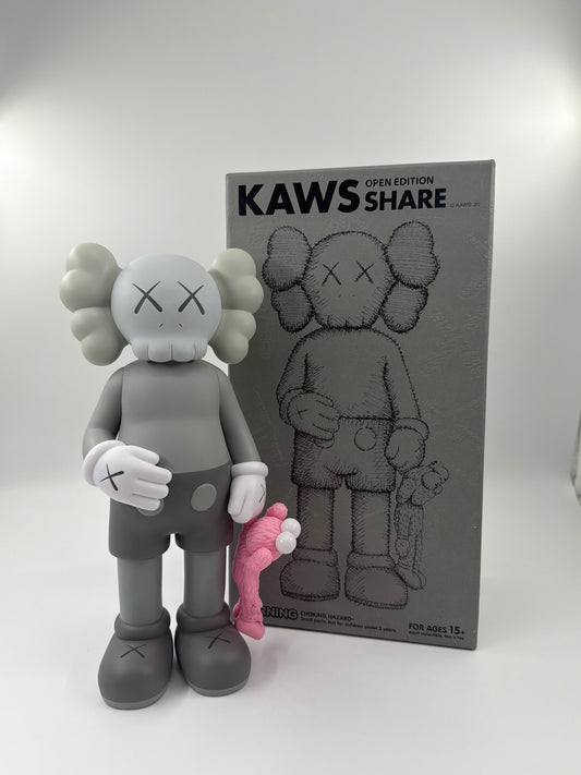 2020 KAWS SHARE OPEN EDITION VINYL FIGURE - GREY