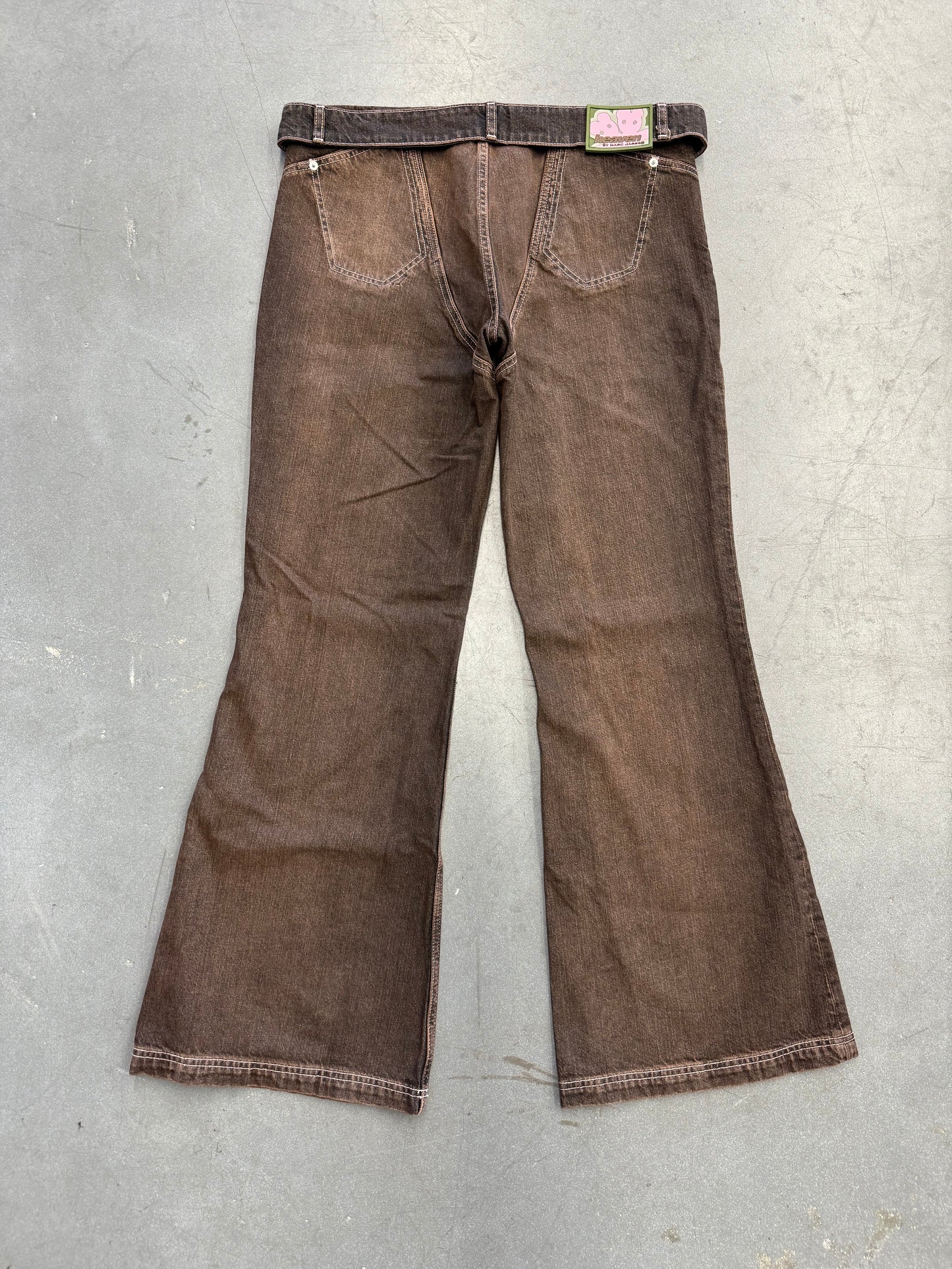 HEAVEN BY MARC JACOBS JACOBS DETACHED WAISTBAND FLARE JEANS