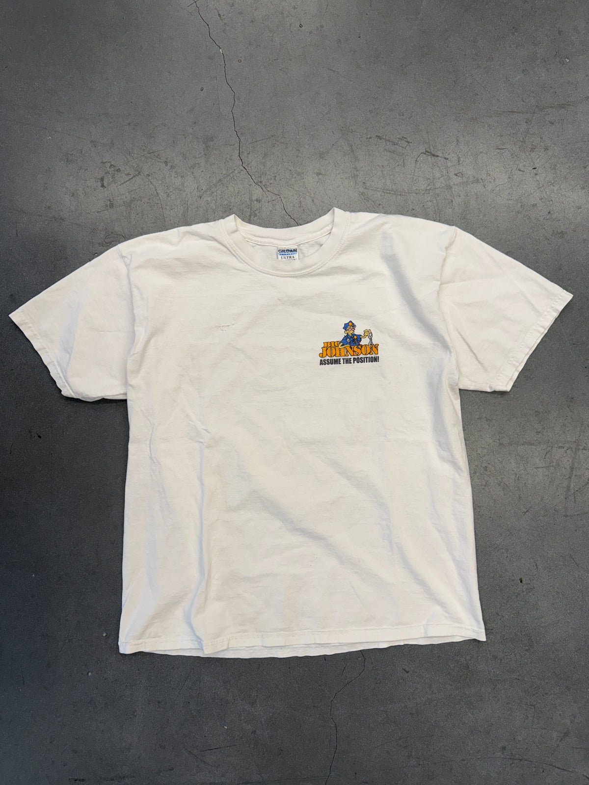 2001 BIG JOHNSON 'LET ME INTRODUCE YOU TO MY PENAL SYSTEM!' TEE (GILDAN TAG)