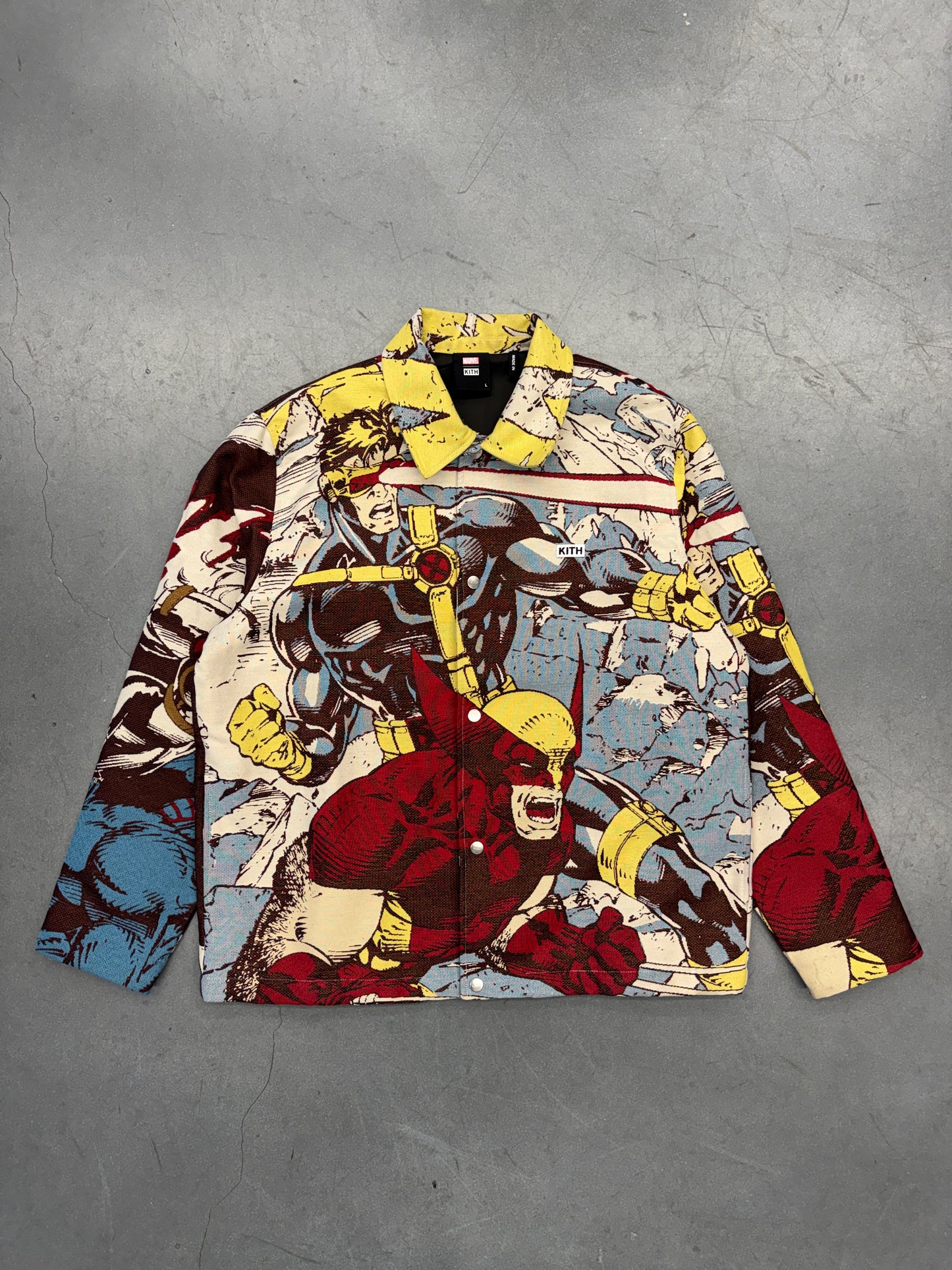 KITH MARVEL X-MEN TAPESTRY COACHES JACKET