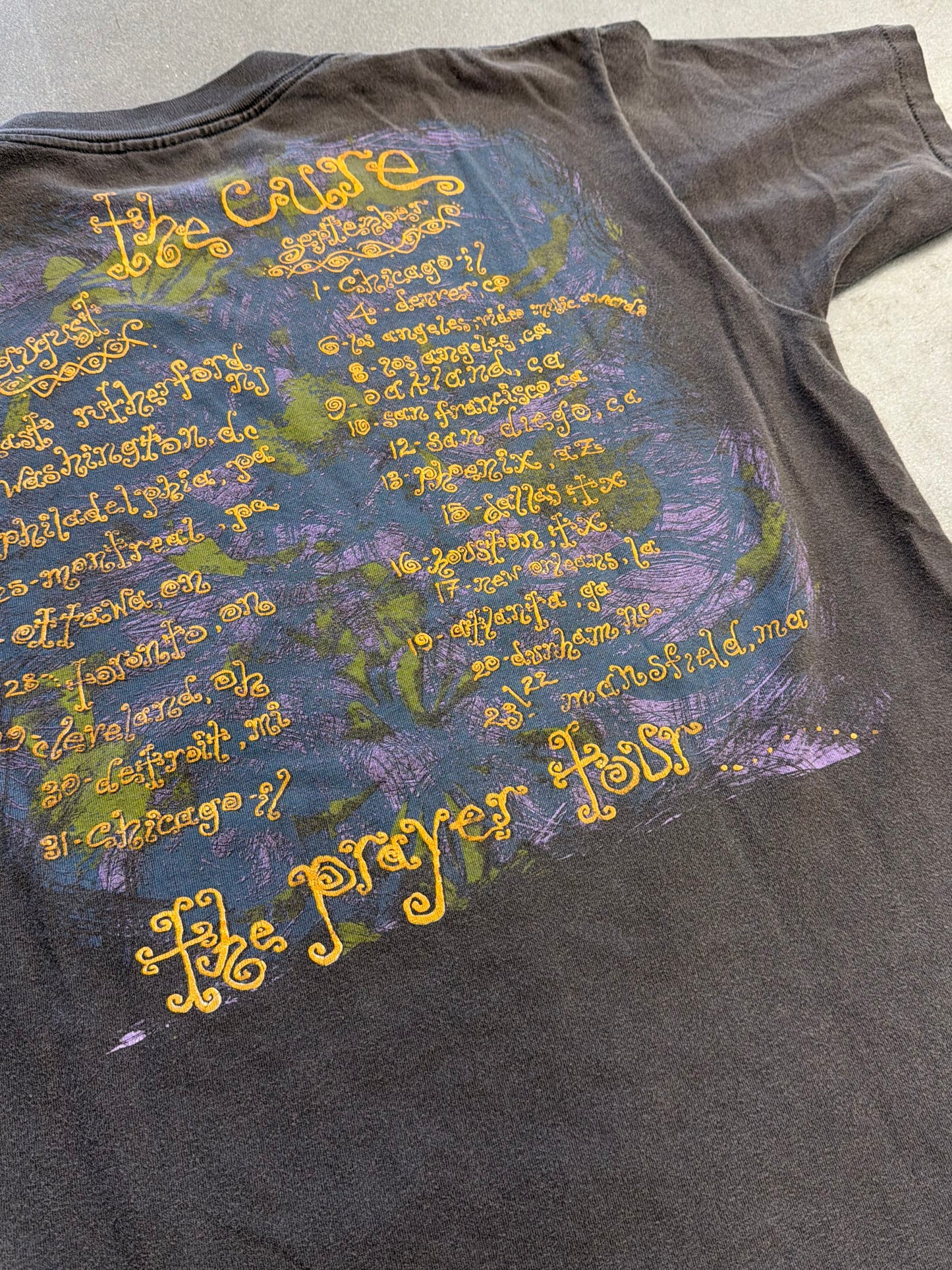 1989 THE CURE THE PRAYER TOUR TEE (ONEITA TAG)