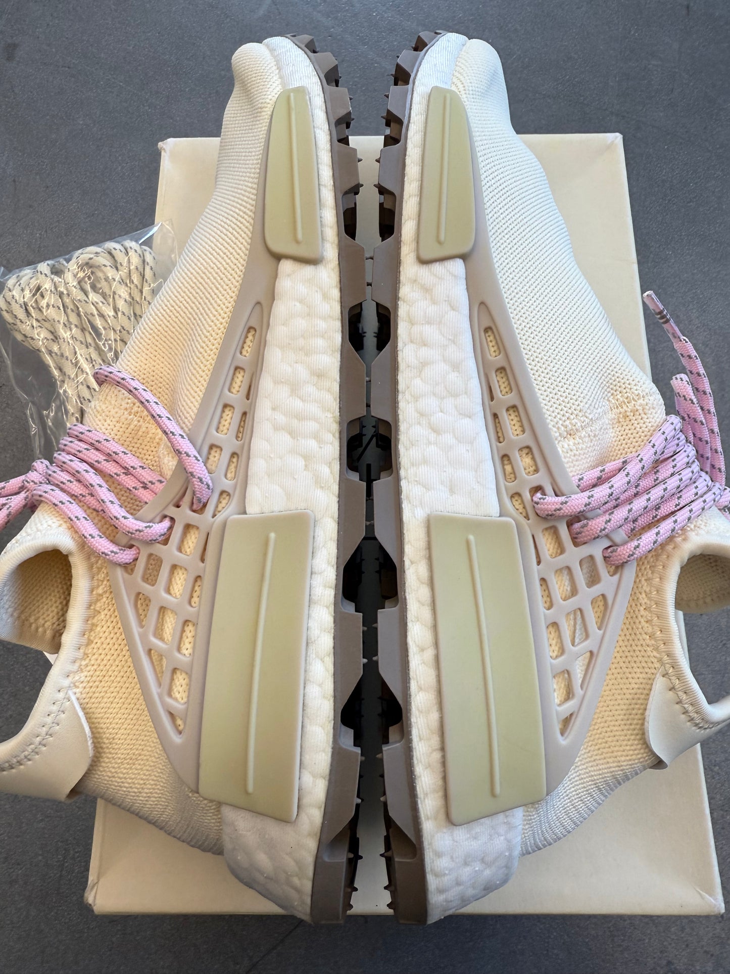 SIZE 11 ADIDAS NMD HU PHARRELL NERD CREAM (BRAND NEW WITH BOX)