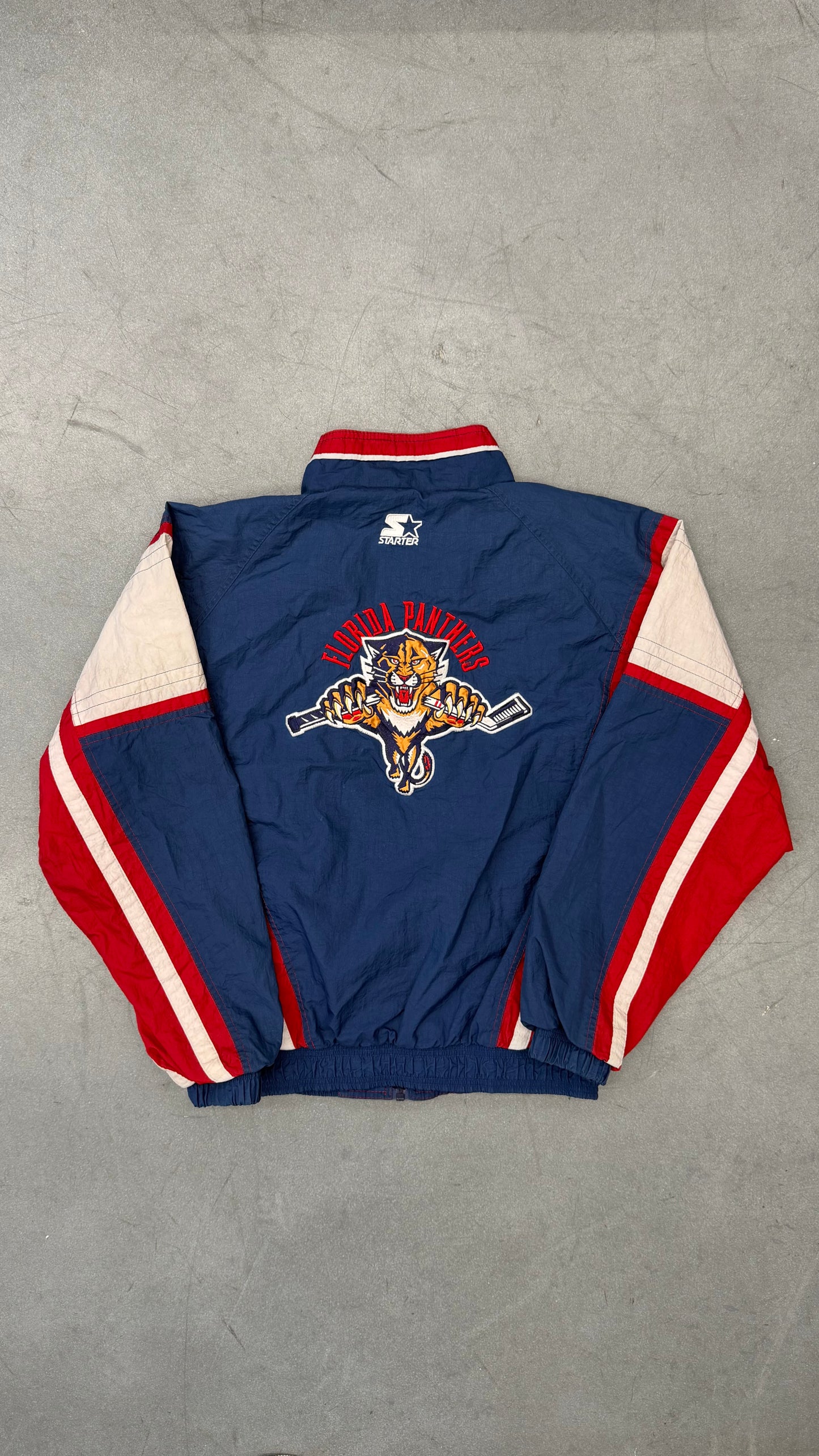 90S STARTER FLORIDA PANTHERS NHL HOCKEY ZIP-UP WINDBREAKER JACKET