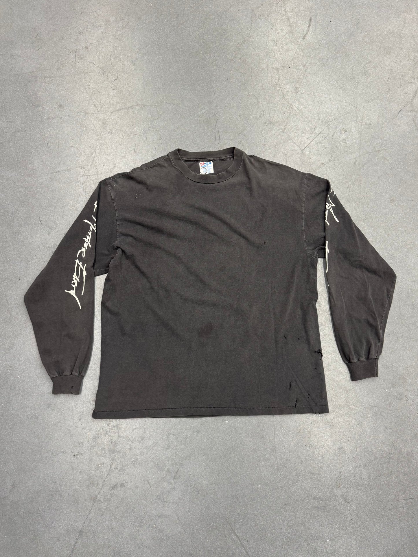 90S I MOTHER EARTH LS BAND TEE (HANES BEEFY TAG)
