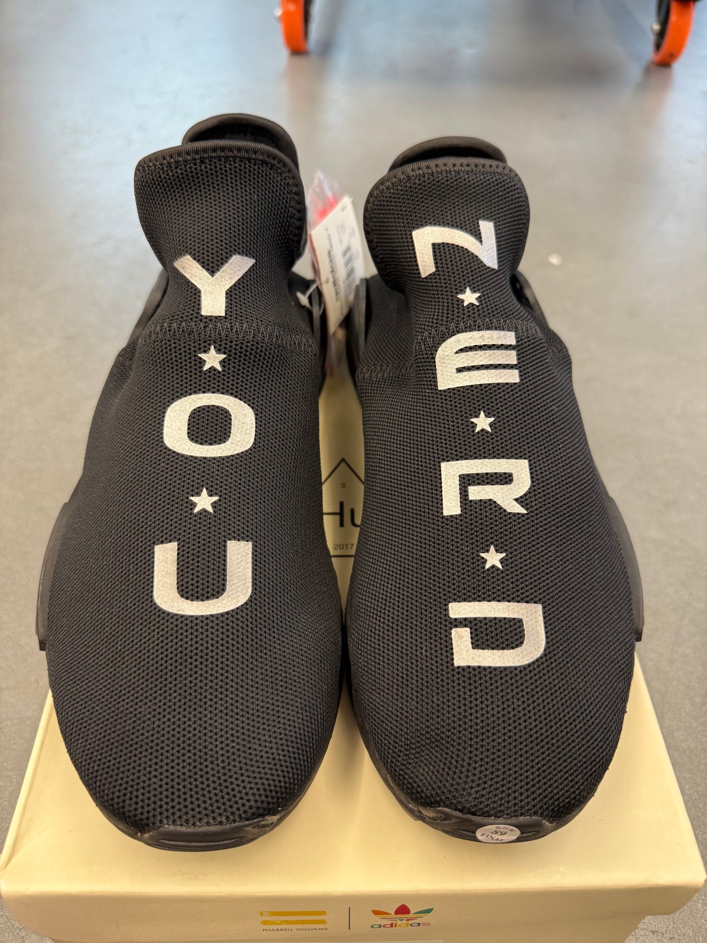 SIZE 11 ADIDAS NMD HU PHARRELL NERD Y.O.U. (BRAND NEW WITH BOX)