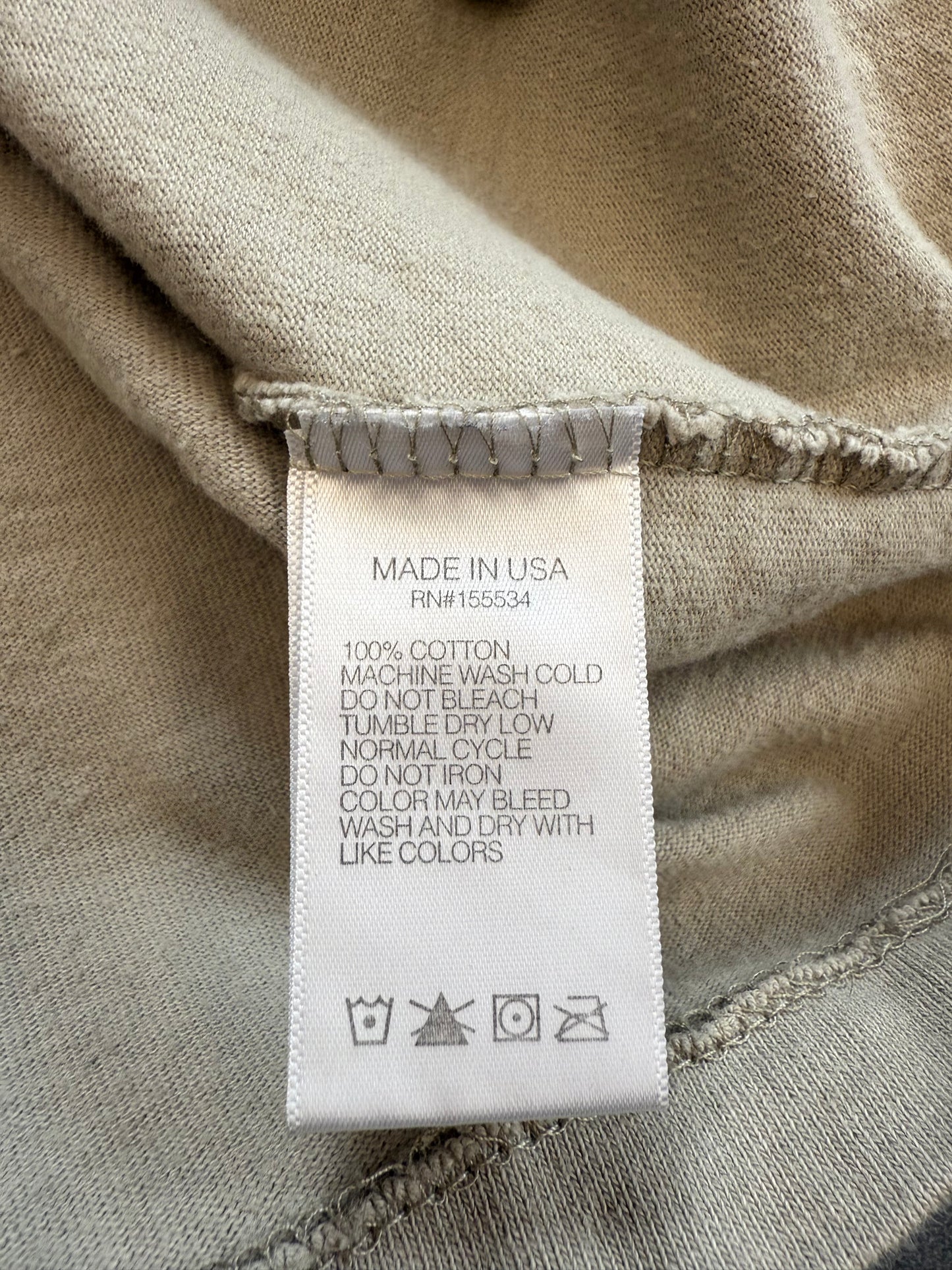 FW18 YEEZY WES LANG BIRD L/S TEE - VAPOR (S)