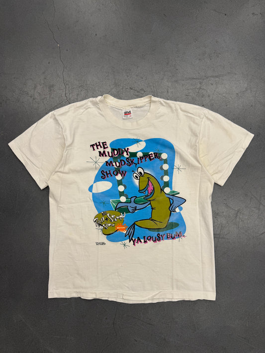 1992 NICKELODEON THE REN & STIMPY SHOW "THE MUDDY MUDSKIPPER SHOW" TEE