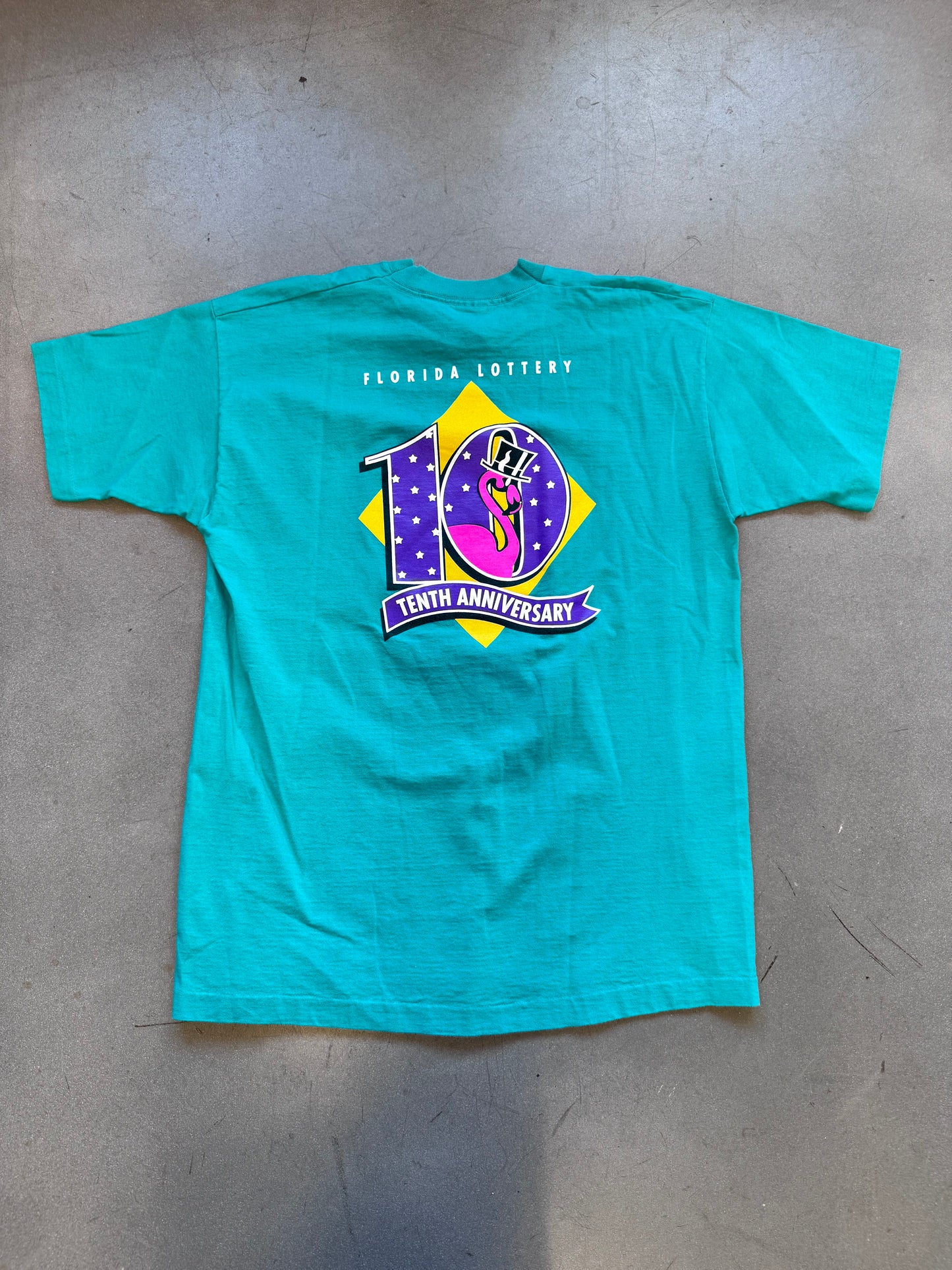 90'S FLORIDA LOTTERY TENTH ANNIVERSARY TEE