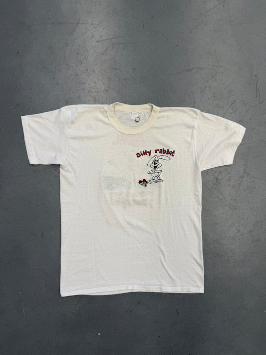 90'S SILLY RABBIT TRIPS ARE FOR KIDS! MUSHROOM MULLET TEE (FADED TAG)