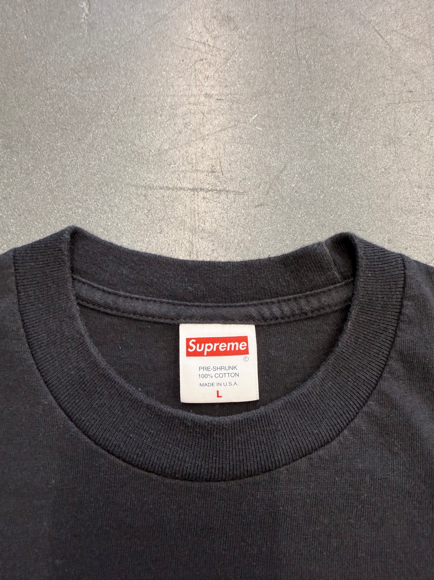 FW17 SUPREME PISS CHRIST TEE BLACK