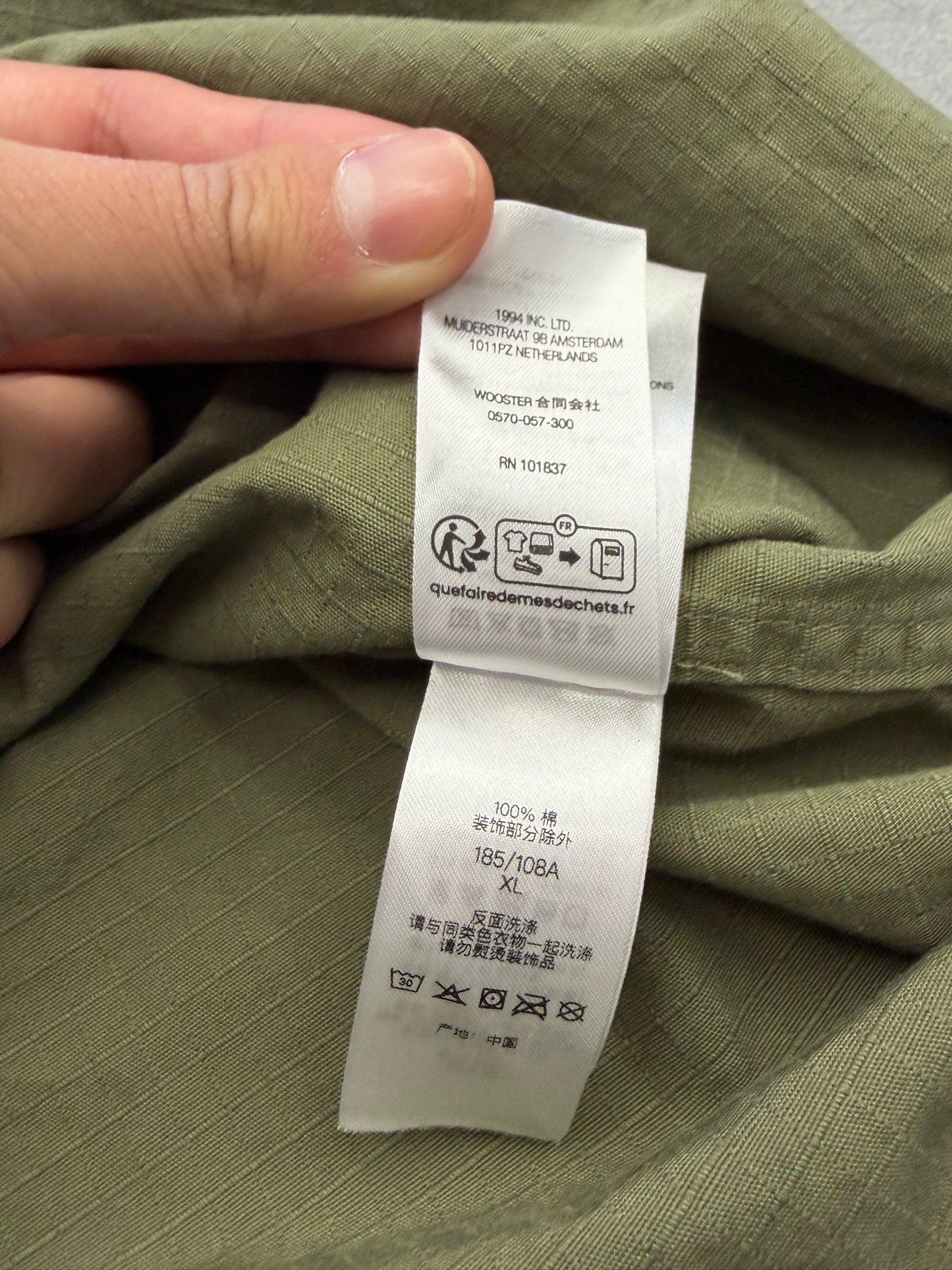 FW23 SUPREME BOUNTY HUNTER RIPSTOP SHIRT - OLIVE