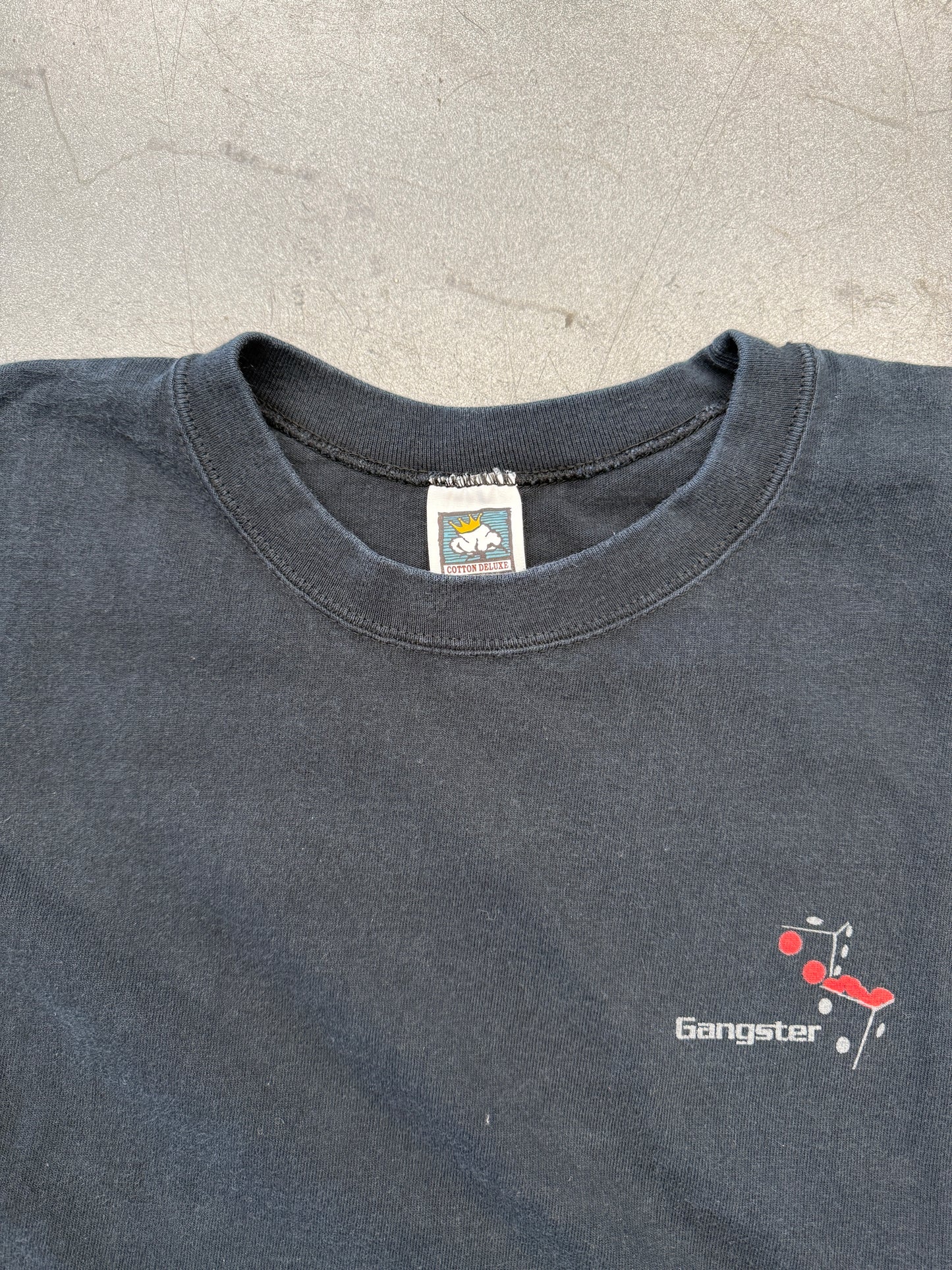 00'S GANGSTER CUSTOM CYCLES HOLLYWOOD, FLORIDA LONGSLEEVE TEE (COTTON DELUXE TAG)