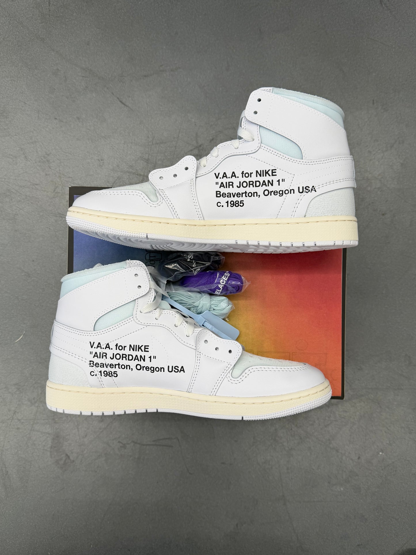 JORDAN 1 RETRO HIGH VIRGIL ABLOH ARCHIVE ALASKA (NEW WITH BOX)